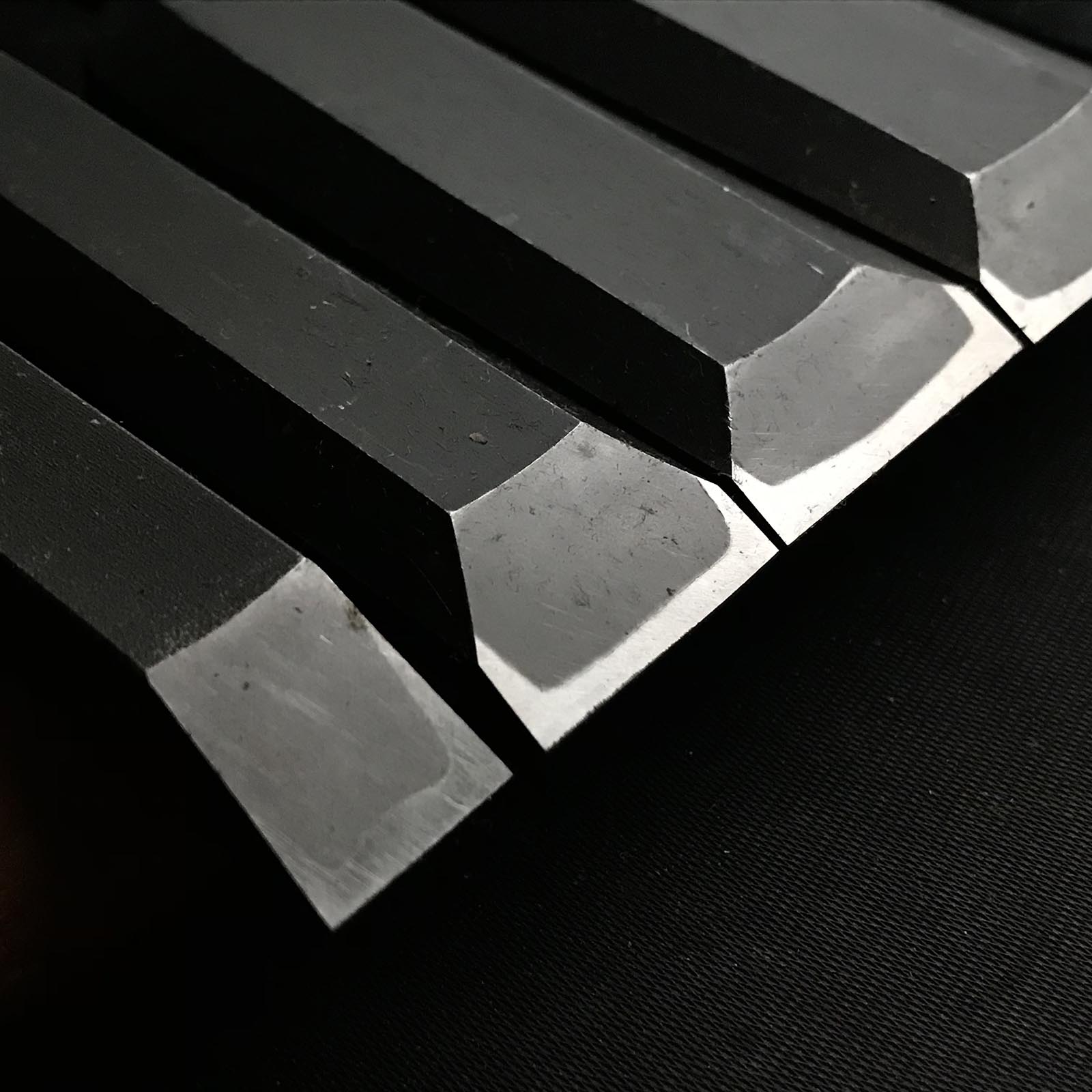 Old stock #3 Korehiro Timber chisels set with White steel 掘出し物 是弘 叩鑿6本組 Tatakinomi