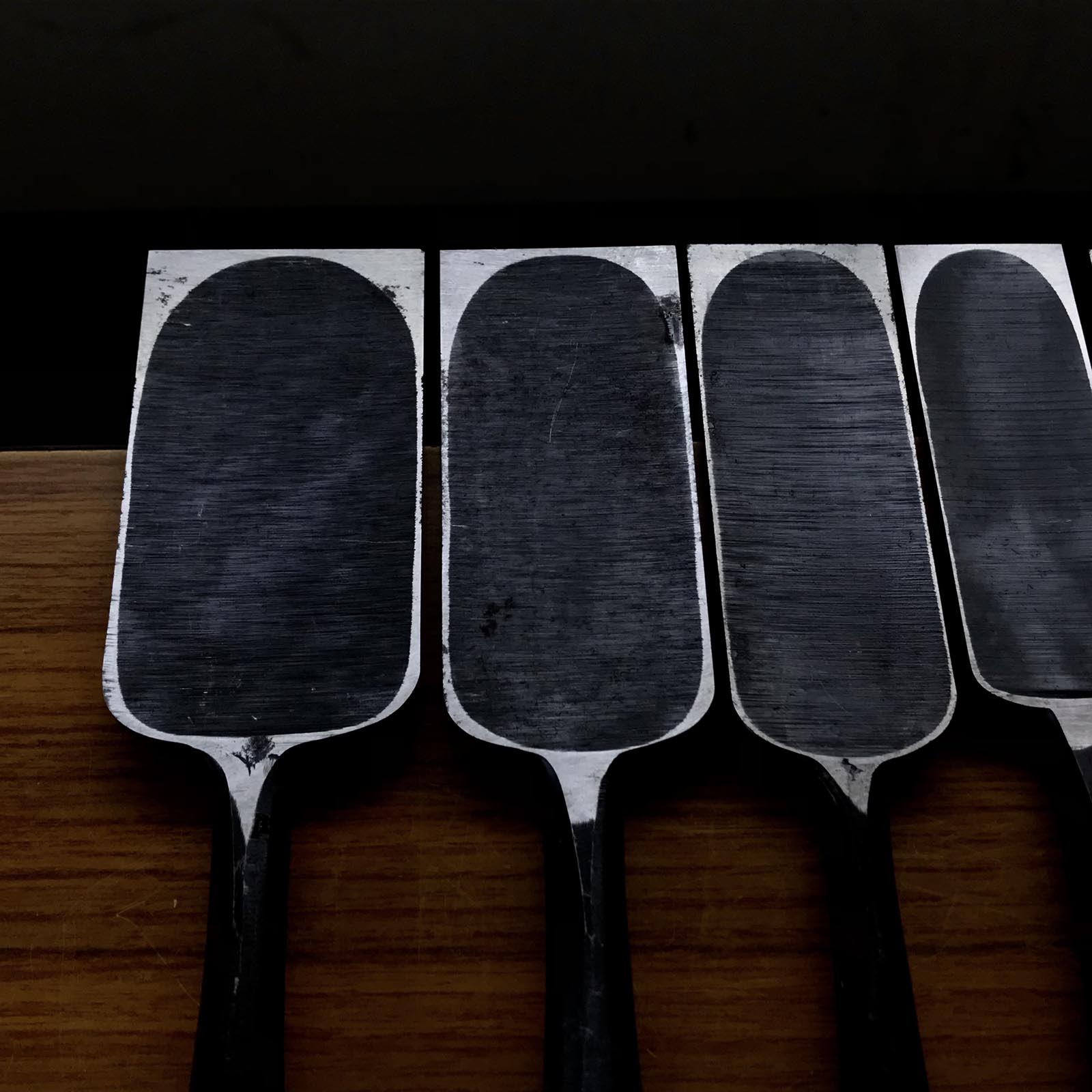 Old stock Kunitsuru Paring chisels with white steel 掘出し物 國鶴 薄鑿 Usunomi 9,12,15,30,36,42,48mm