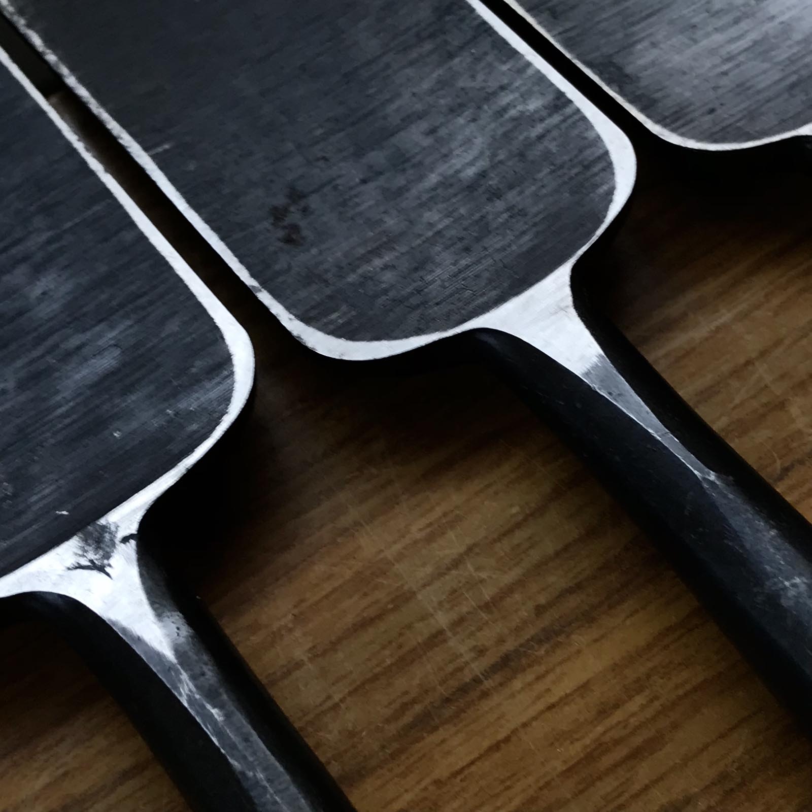 Old stock Kunitsuru Paring chisels with white steel 掘出し物 國鶴 薄鑿 Usunomi 9,12,15,30,36,42,48mm