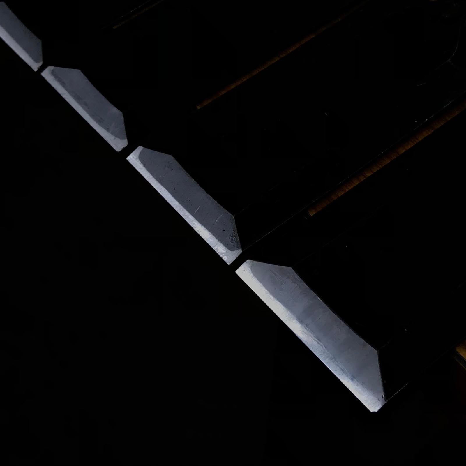 Old stock Kunitsuru Paring chisels with white steel 掘出し物 國鶴 薄鑿 Usunomi 9,12,15,30,36,42,48mm