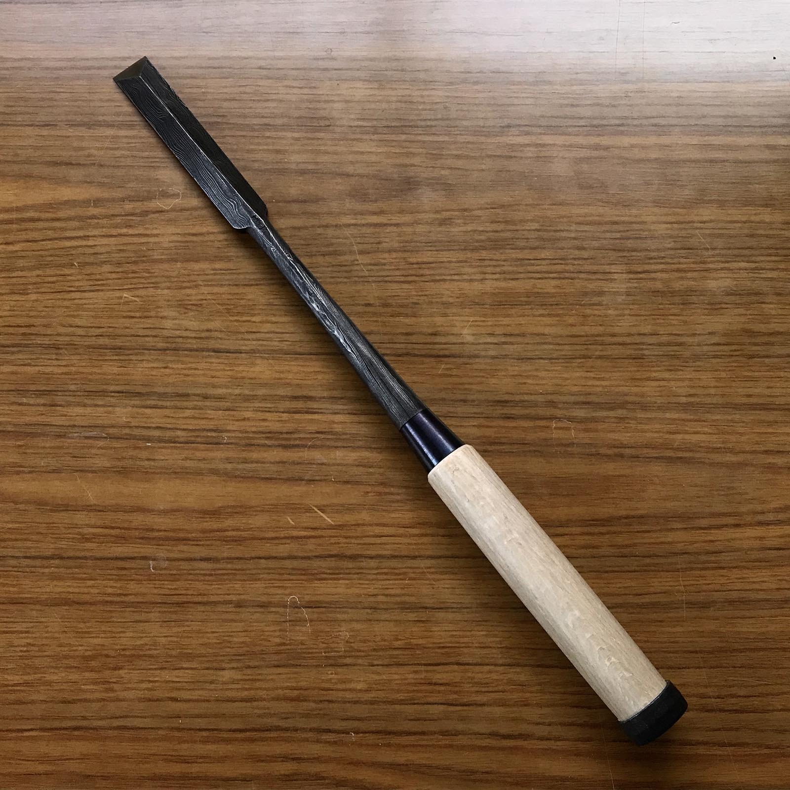 Old stock Kunikei 3rd Generations Special Slick Chisel 掘出し物 三代目國慶作 墨流し 穴屋鑿 24mm