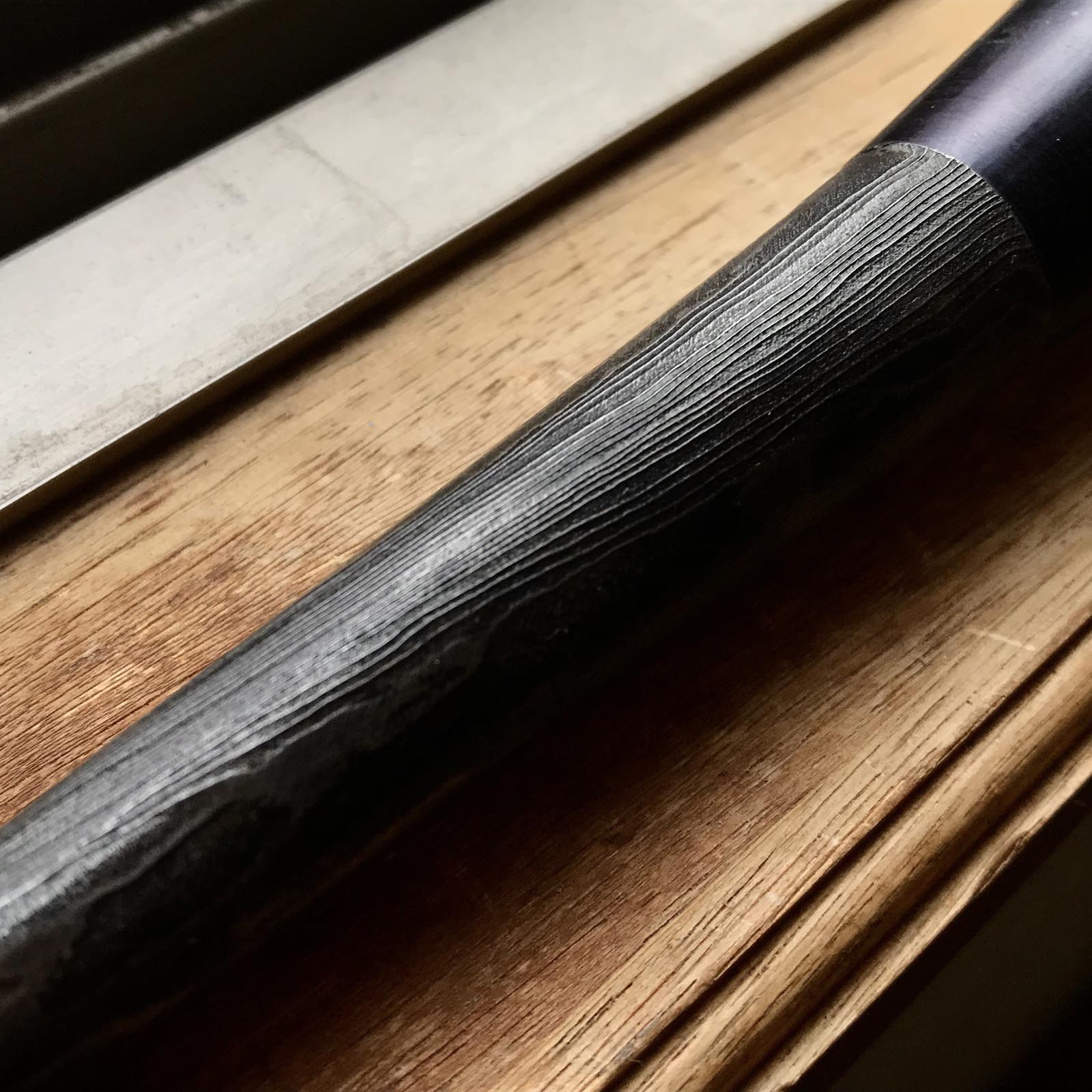 Old stock Kunikei 3rd Generations Special Slick Chisel 掘出し物 三代目國慶作 墨流し 穴屋鑿 24mm