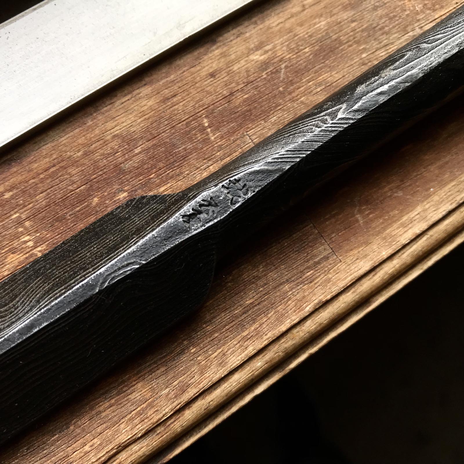 Old stock Kunikei 3rd Generations Special Slick Chisel 掘出し物 三代目國慶作 墨流し 穴屋鑿 24mm