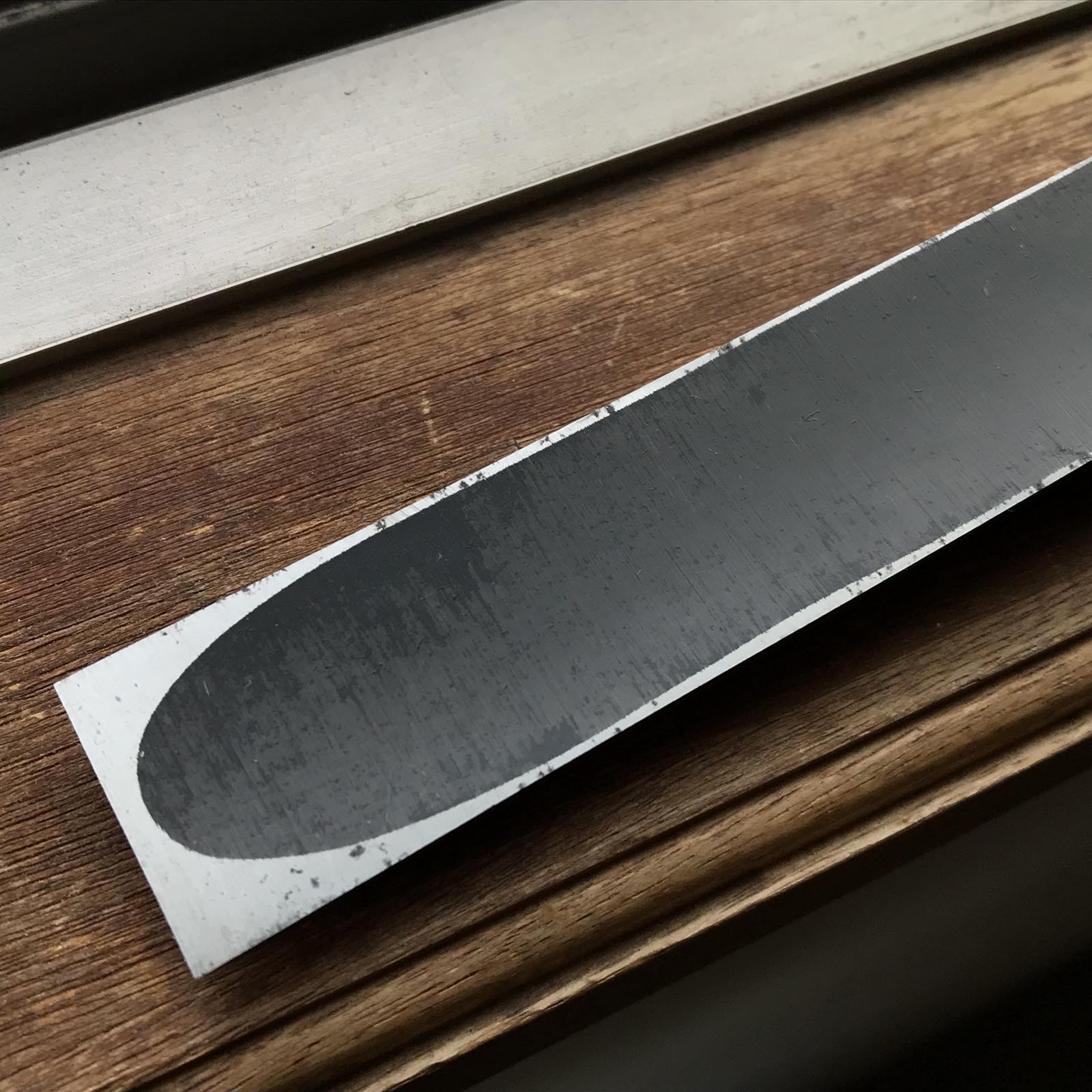Old stock Kunikei 3rd Generations Special Slick Chisel 掘出し物 三代目國慶作 墨流し 穴屋鑿 24mm