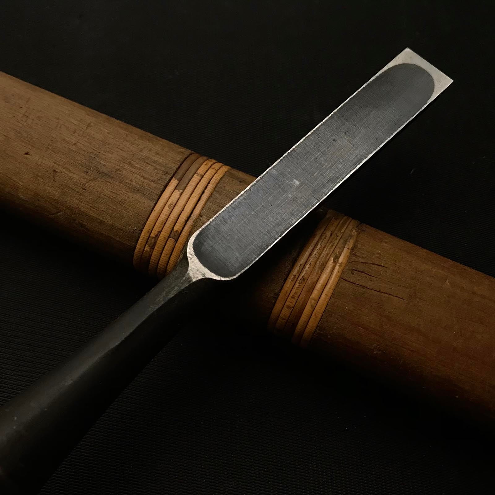 Old stock Kiyohisa Medium timber chisels by Watanabe Kiyoe 掘出し物 渡辺清栄作 清久作 中叩鑿 15mm