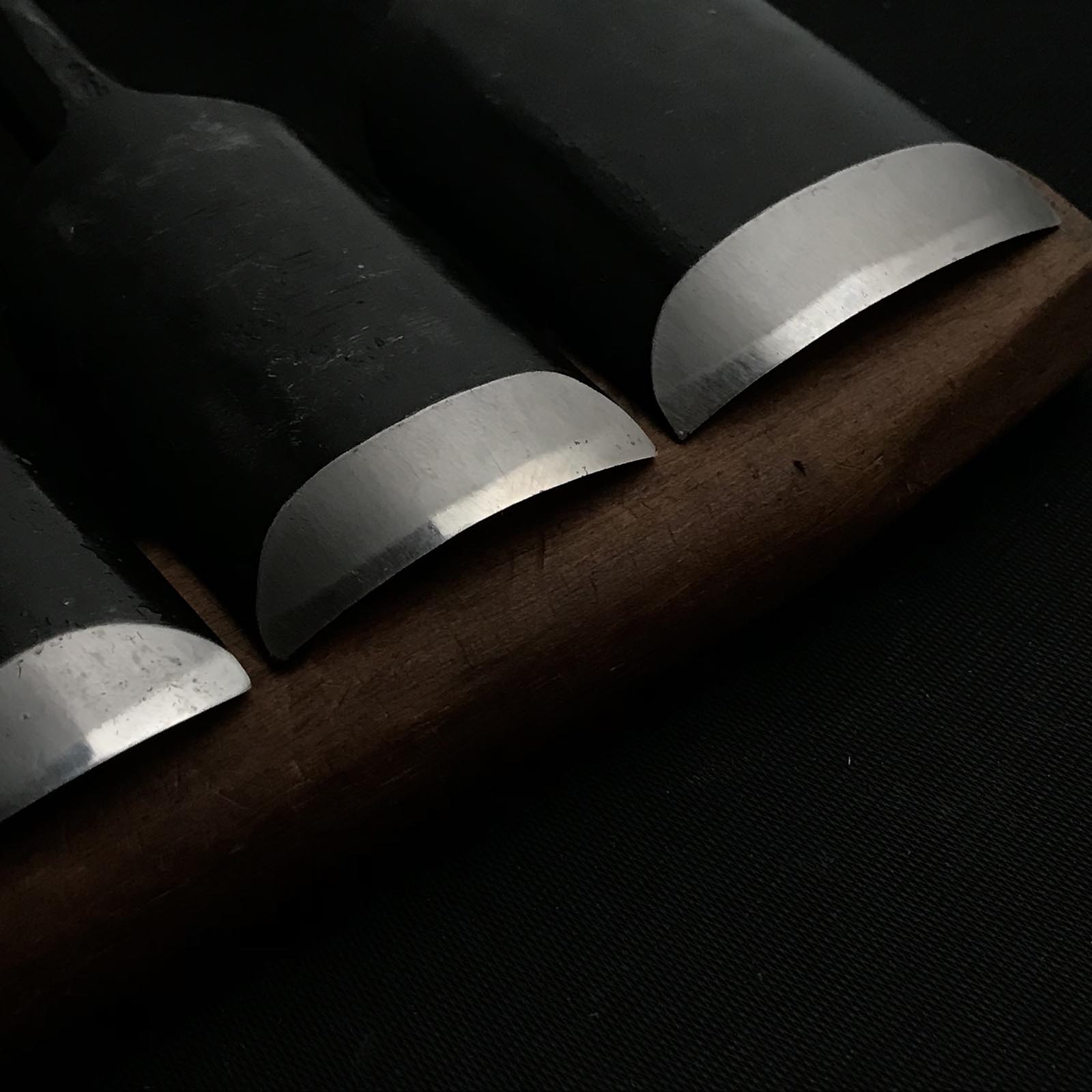 Old stock Uchimaru-Nomi Gouge Chisels set 掘出し物 内丸鑿 10本組鑿