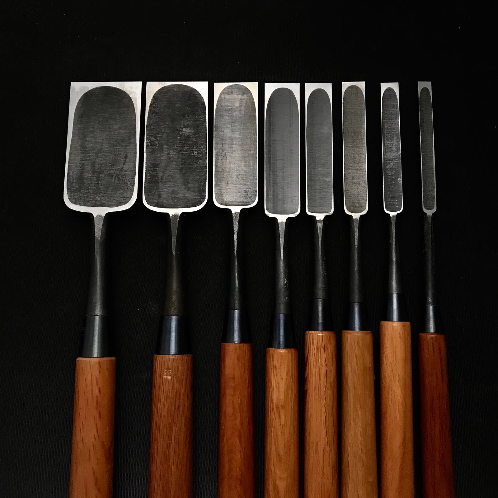 Fujihiro Paring chisels by Chuutarou Imai 今井忠太郎作 二治弘 薄鑿 Usunomi