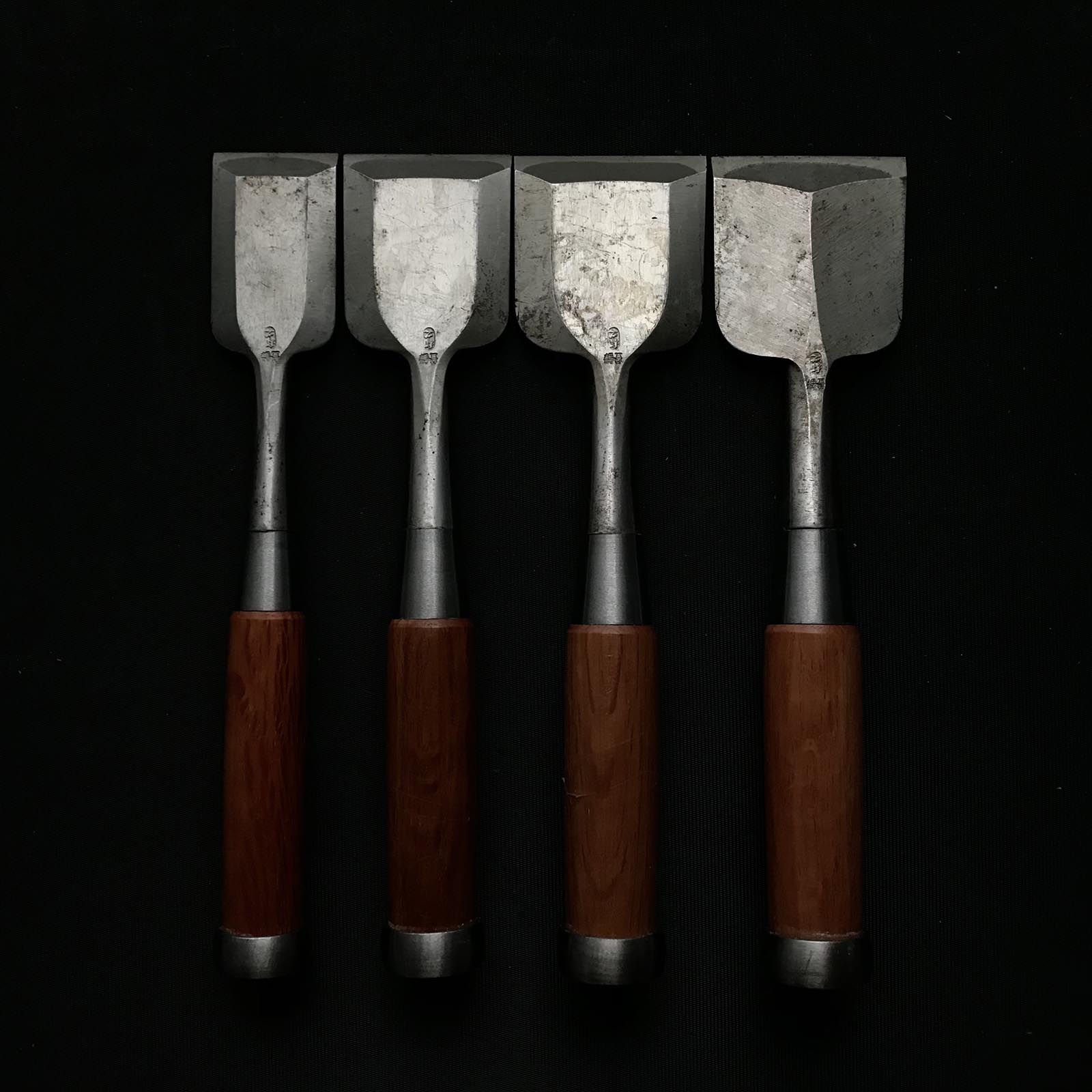 Old stock Kazuyuki Bench chisels(Oirenomi)掘出し物 和之 磨き仕上 四つ裏 追入鑿 54,48,36mm