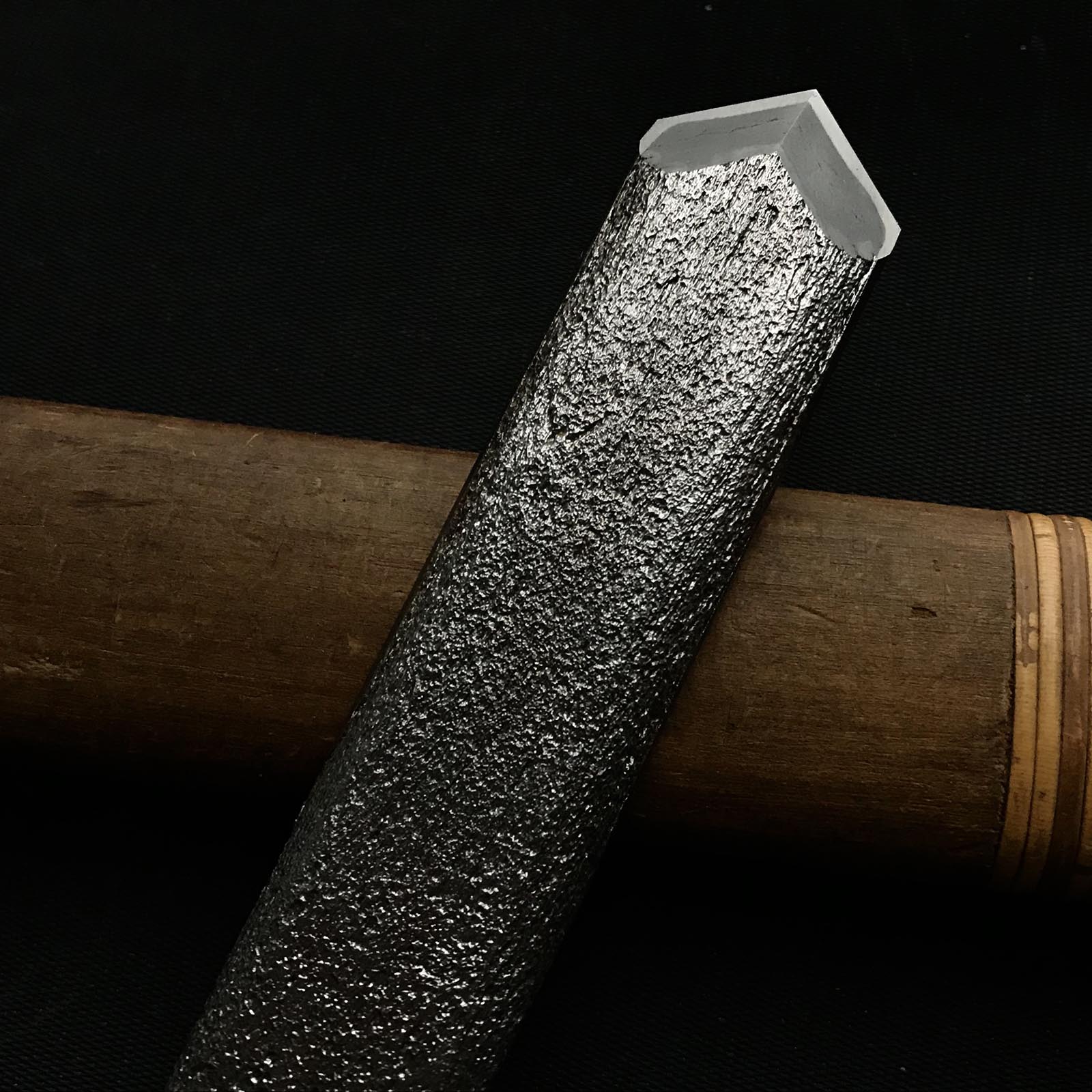 Takasho Kensaki Knife (Mokume) 高昇作 木目 剣先 24mm