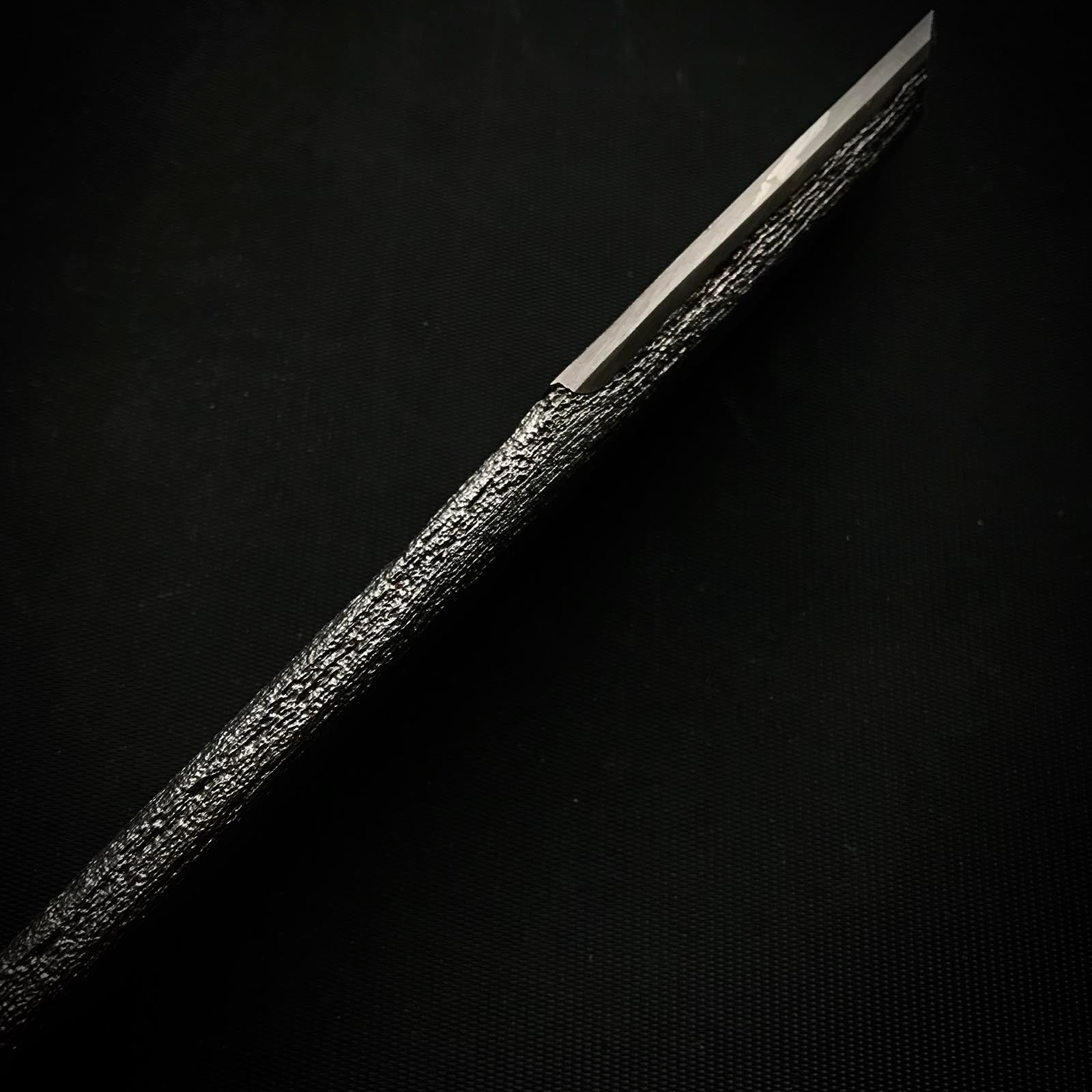 Takasho Kensaki Knife (Mokume) 高昇作 木目 剣先 24mm