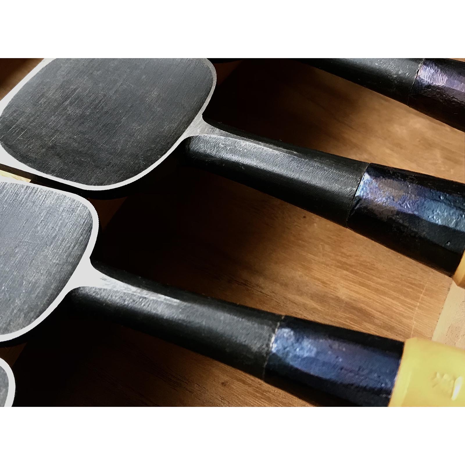 古株 無我 特製船広 ノミセット 掘り出し物 無我 舟弘作 追入15本組鑿 黄楊柄 オイレノミ