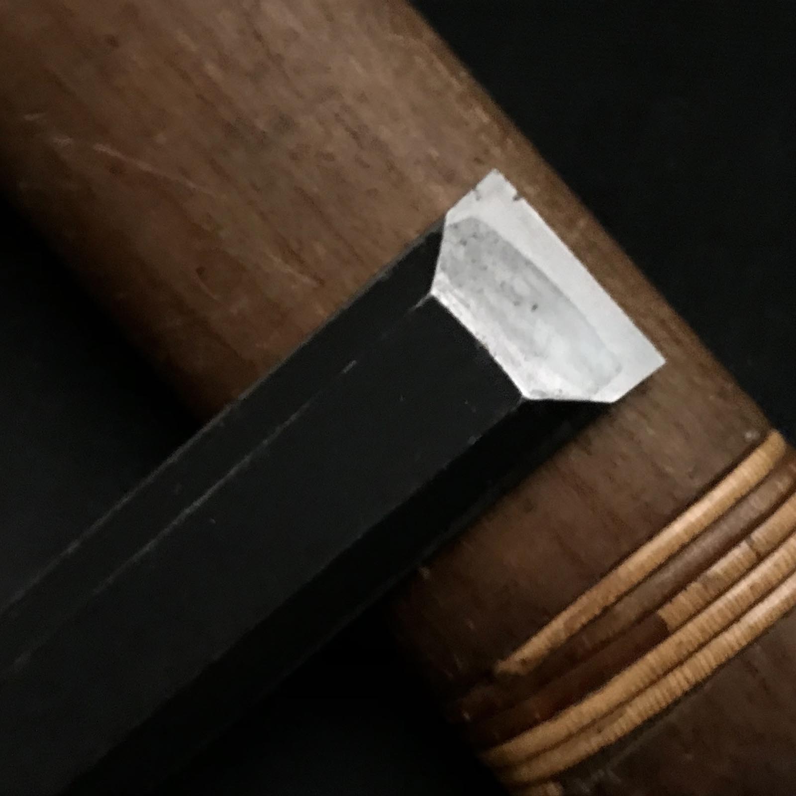 Old stock Yamahiro Shorter timber chisels by Okayama Takeshi 掘出し物 岡山猛作 山弘 中叩鑿 18mm