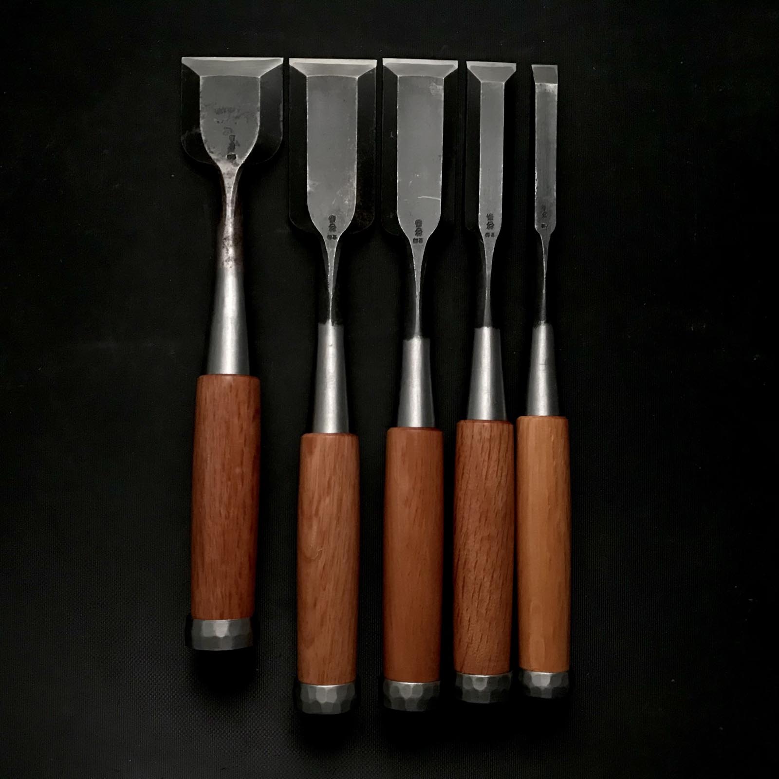 Used Keijyu Timber chisel by Keizaburo Nagaoke (Tatakinomi) 中古 永桶啓三郎作 啓寿 叩き鑿 12,24,36,42,48mm