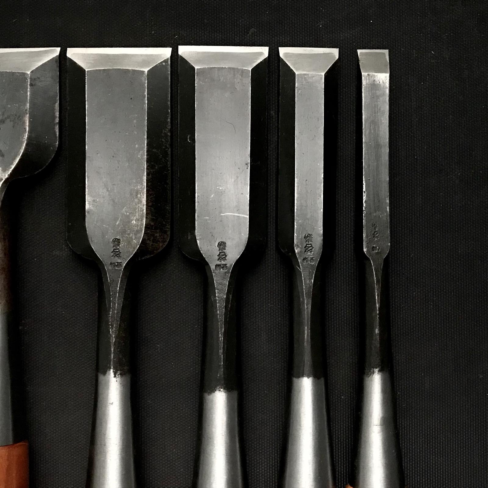 Used Keijyu Timber chisel by Keizaburo Nagaoke (Tatakinomi) 中古 永桶啓三郎作 啓寿 叩き鑿 12,24,36,42,48mm