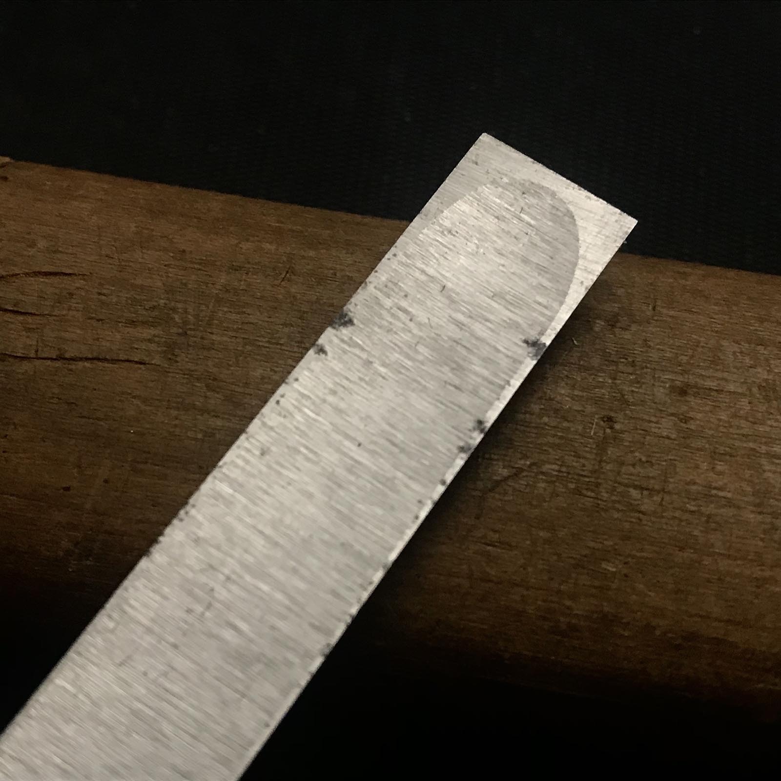 Old stock Kunikei 3rd Generation Early works Paring chisels 掘出し物 池田慶郎氏 三代目国慶作 早期作品 墨流し 薄鑿 12mm