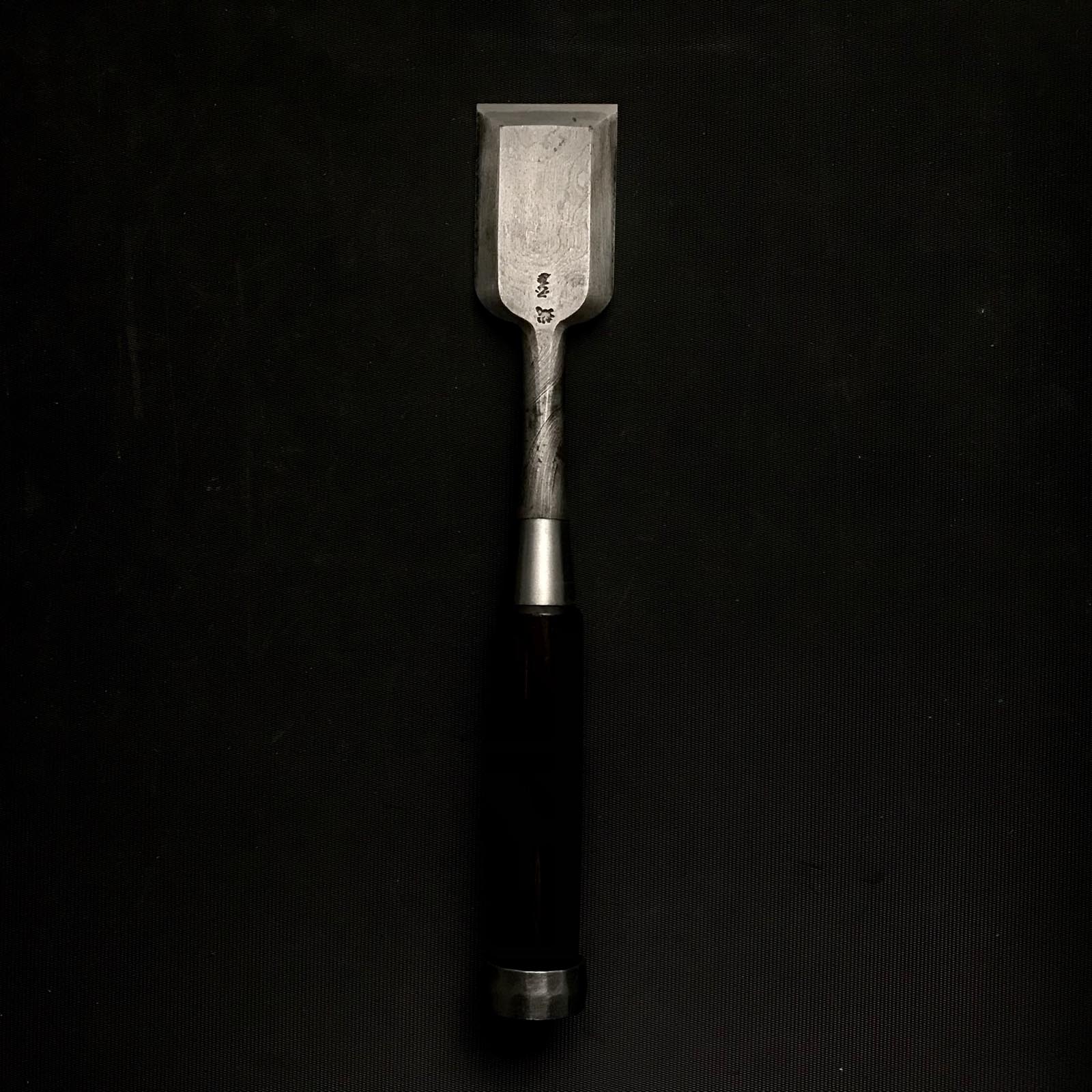 Old stock Kunikei 3rd Generation Early works Bench chisels 掘出し物 池田慶郎氏 三代目国慶作 早期作品 墨流し 追入鑿 36mm