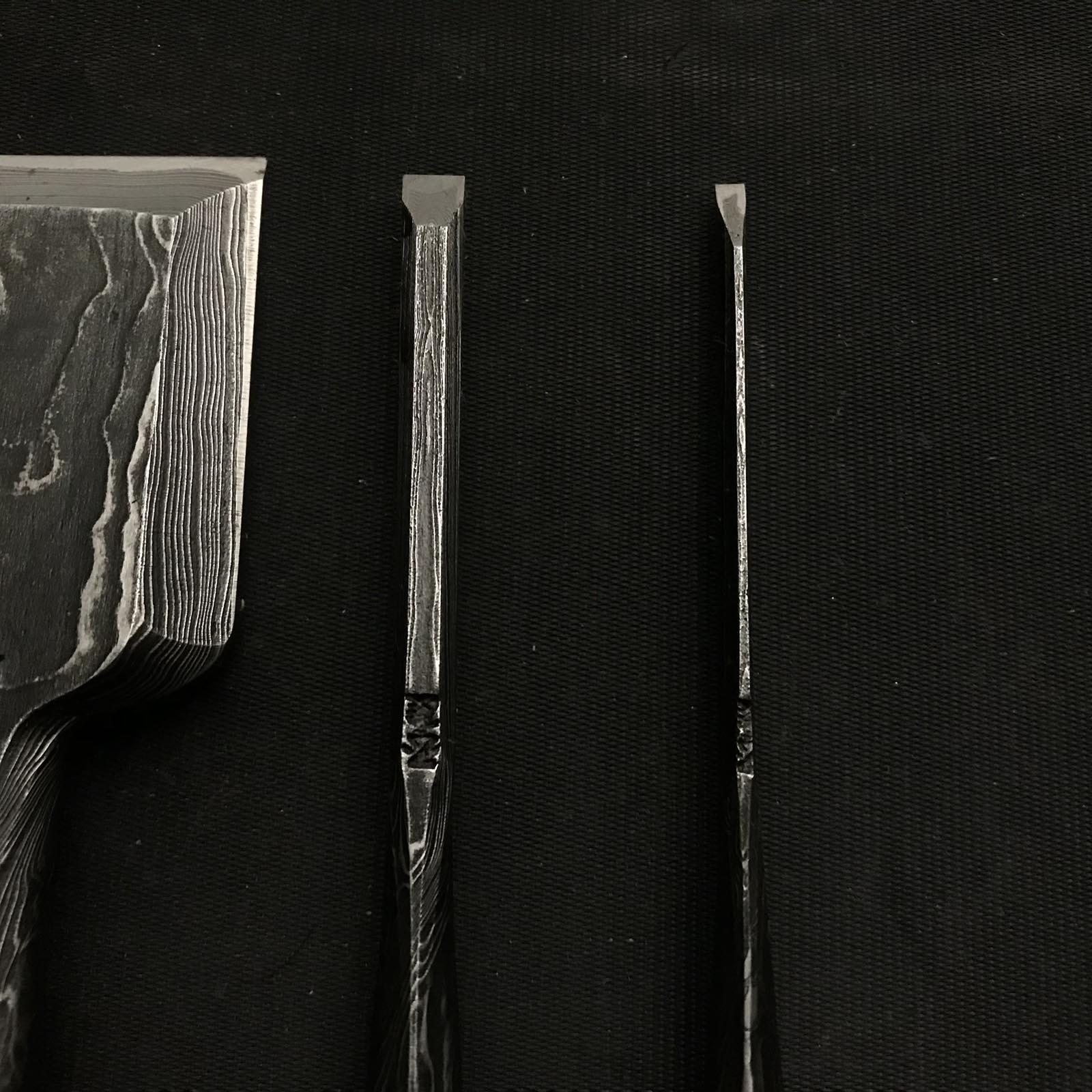 掘り出し物 池田慶郎氏 三代目国慶作 初期作品 墨流し 追入鑿 42mm 6mm 3mm