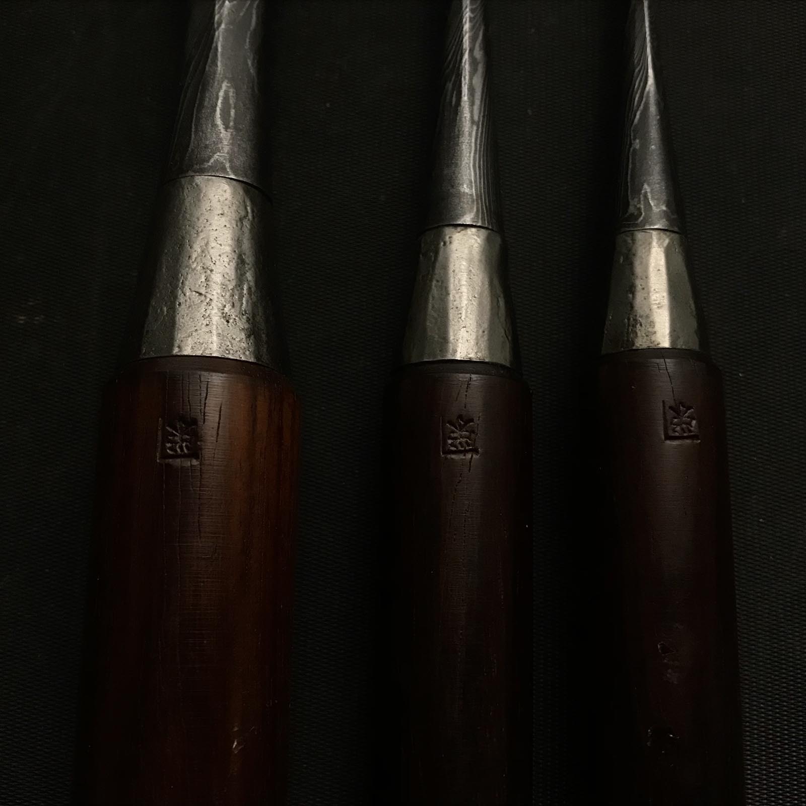 掘り出し物 池田慶郎氏 三代目国慶作 初期作品 墨流し 追入鑿 42mm 6mm 3mm