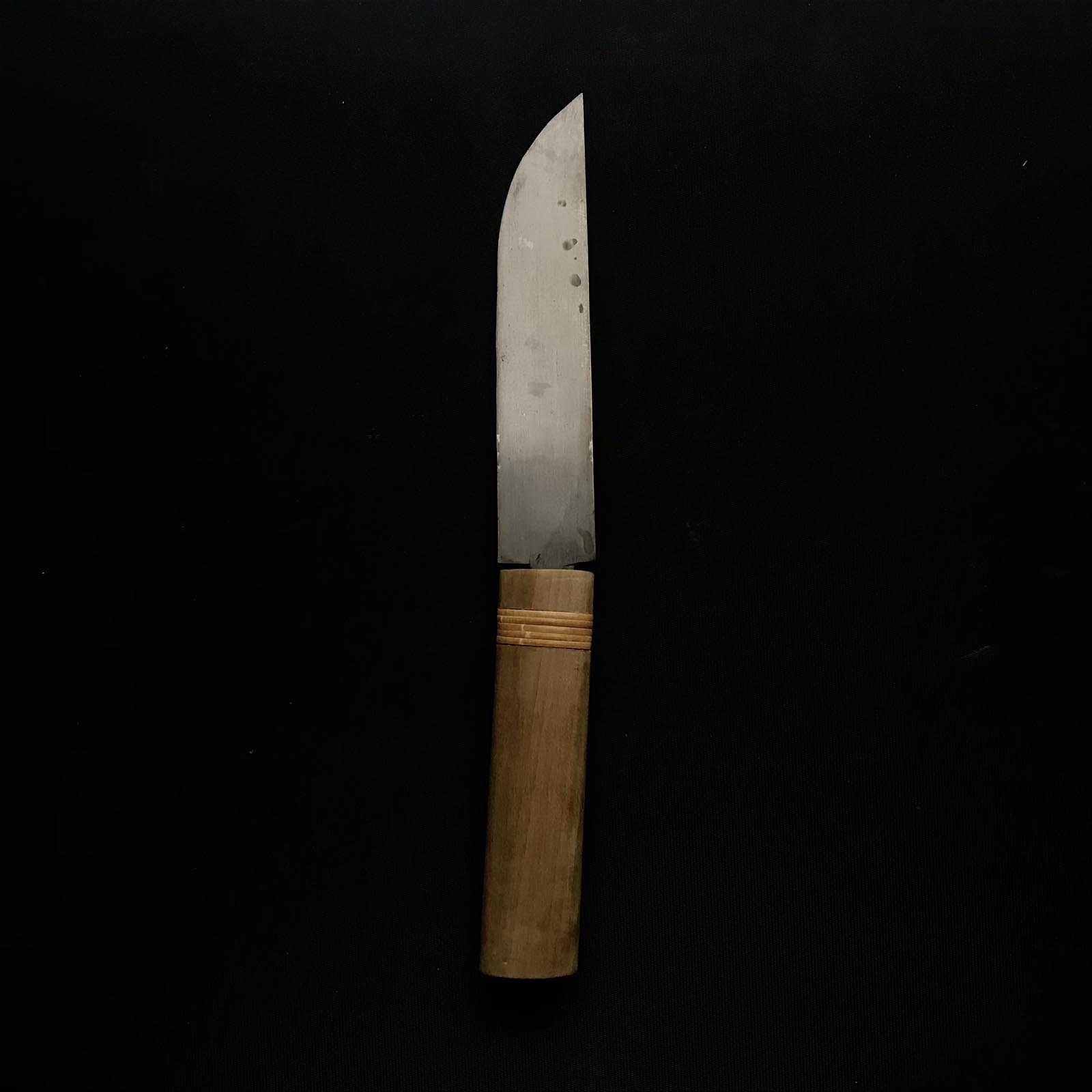 #2 Old stock Japanese traditional small knife with handle 掘出し物 小刀 Right hand & 右