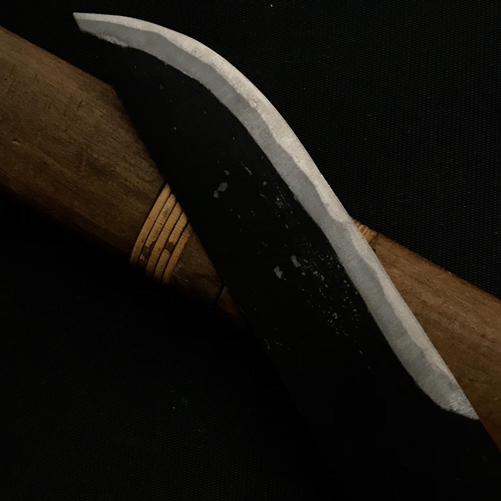 #2 Old stock Japanese traditional small knife with handle 掘出し物 小刀 Right hand & 右