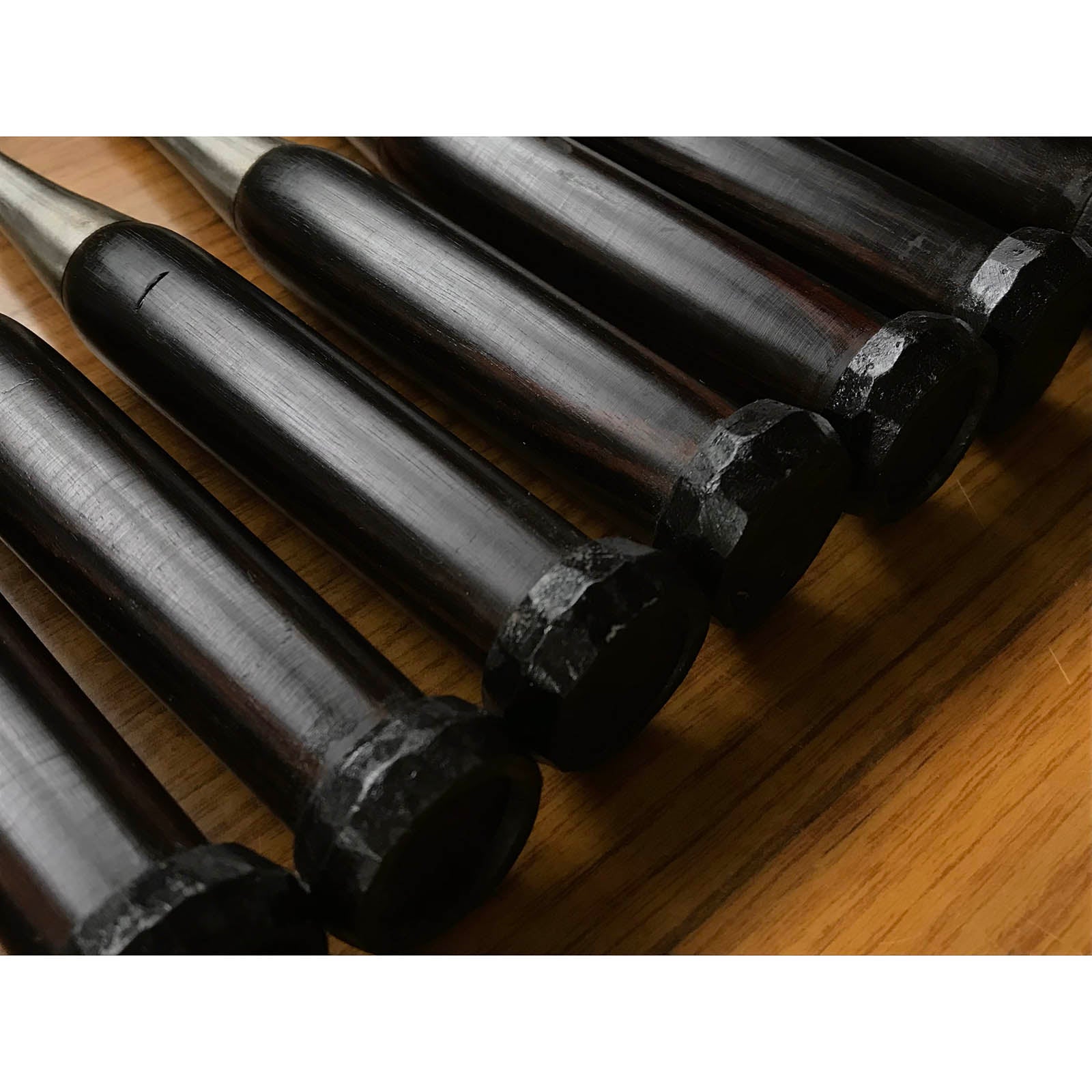 旧在庫 特製 船広 卓上ノミセット 掘り出し物 舟弘 追入20本組鑿 複数裏 紫檀柄 オイレノミ