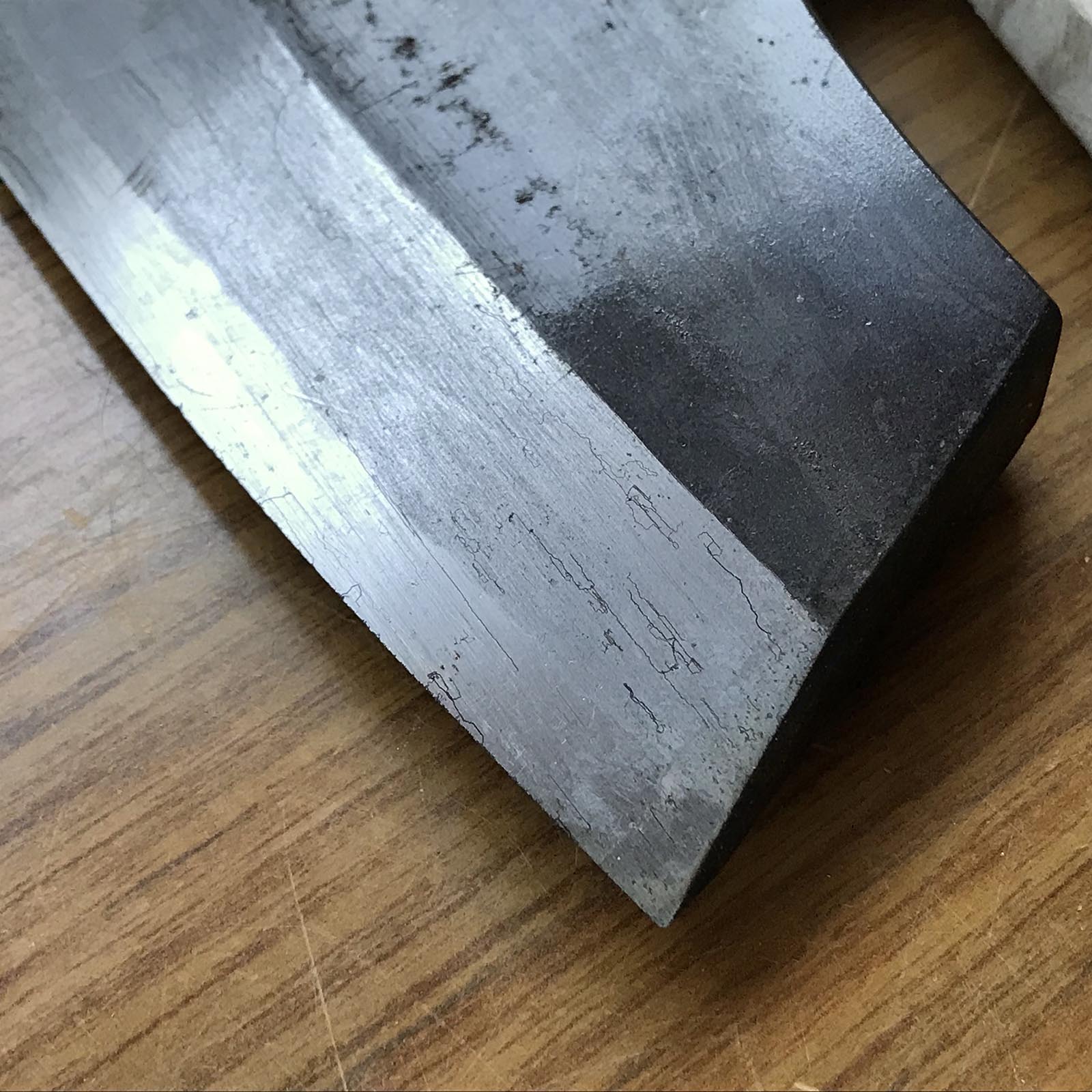 #Mk12 Old stock Nobuharu Japanese Carpenter's Axe 掘出し物 信晴 鉞 Masakari