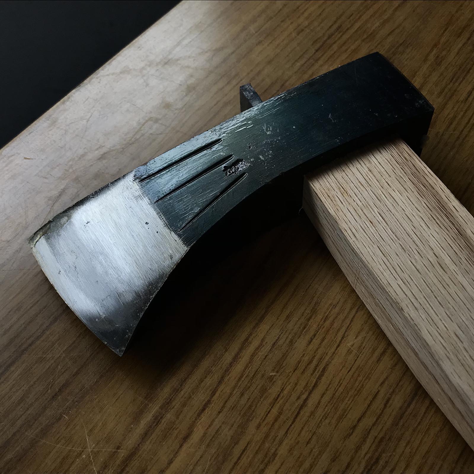 #Mk13 Old stock Japanese Carpenter's Axe 掘出し物 鉞 木割り斧 Masakari