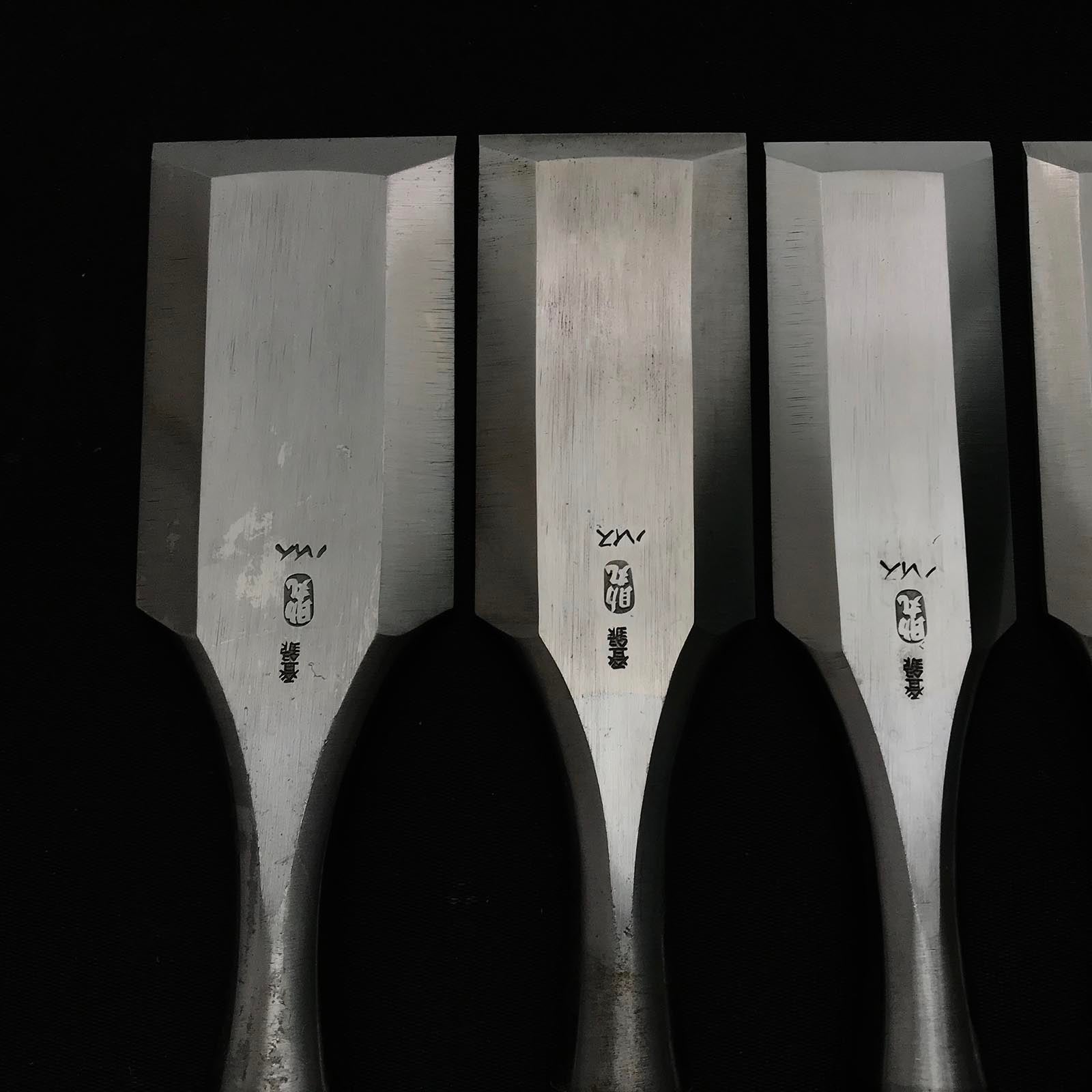 Sukemaru 4th High-Speed Steel Damekiri chisels by Usui Yoshio 四代助丸 碓氷淑郎 ハイス鋼 ダメ切り鑿 Damekirinomi