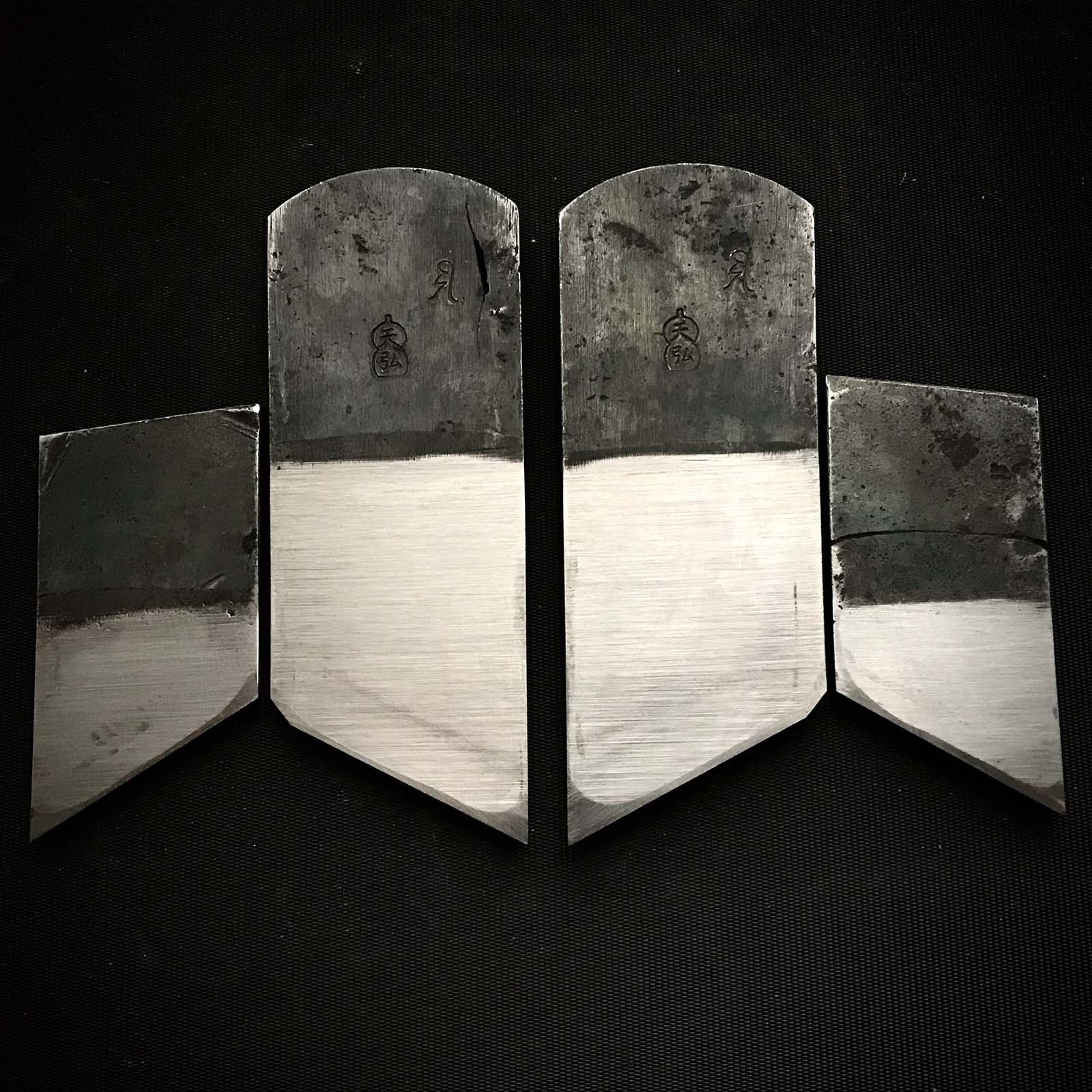 Tenhiro Rabbet Planes by Seikichi Sekikawa with blue steel 関川誠吉作 際鉋 天弘 青紙一号鋼