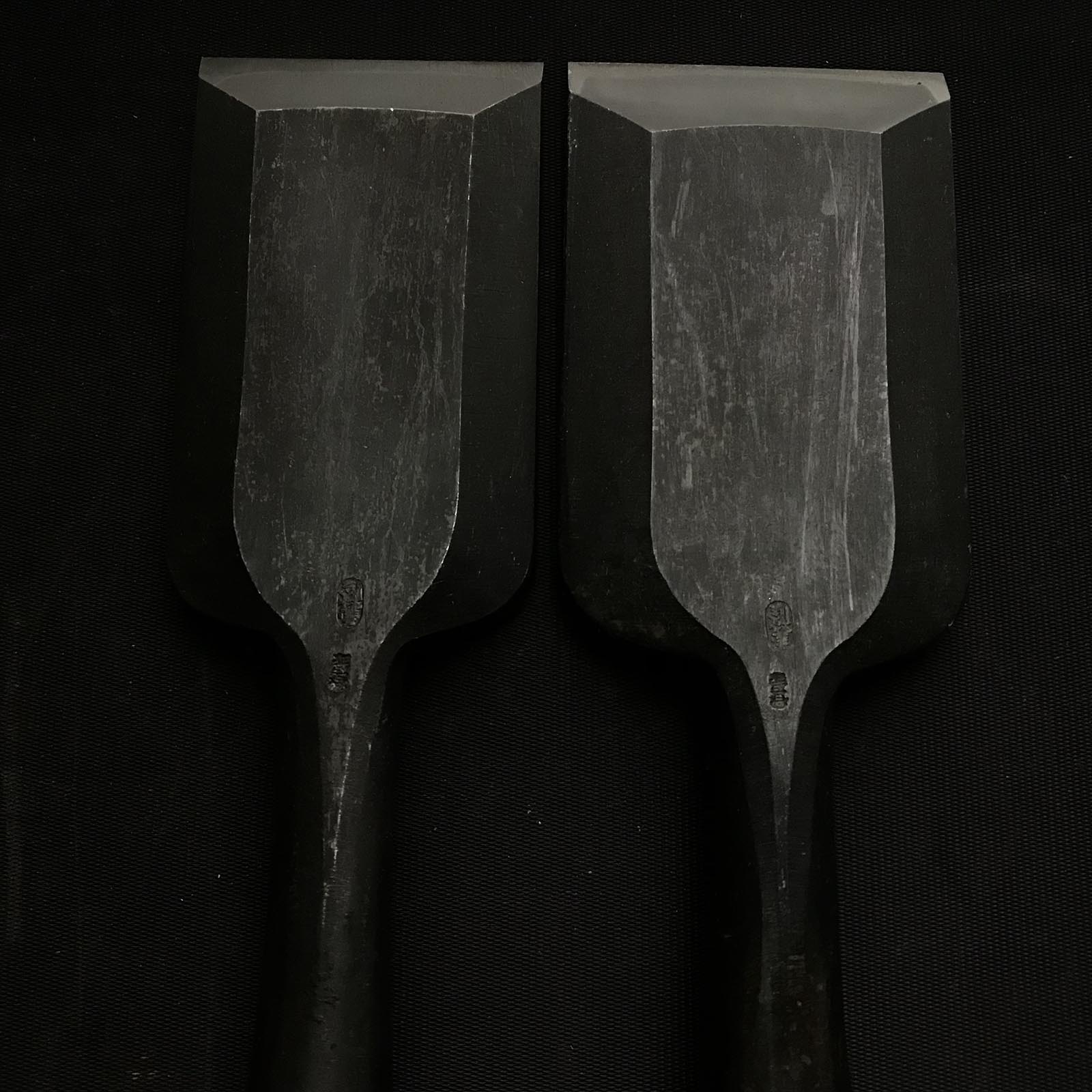Old stock Yoshitaka Timber chisels 掘出し物 義隆 叩鑿 60mm 54mm Tatakinomi