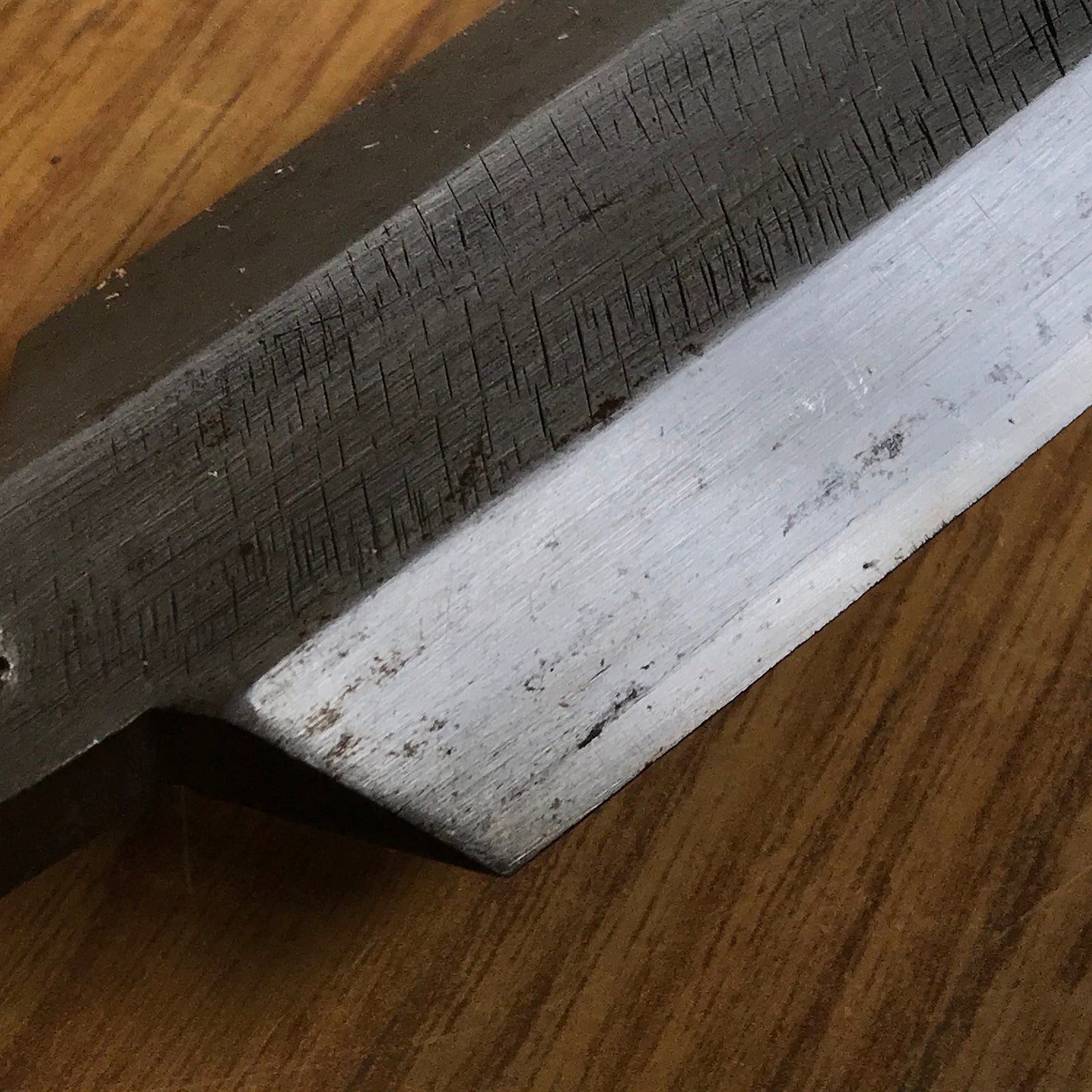 Large Yari Kanna by Imai Shigenobu with Saya 今井重信作 槍鉋 鞘付 145mm