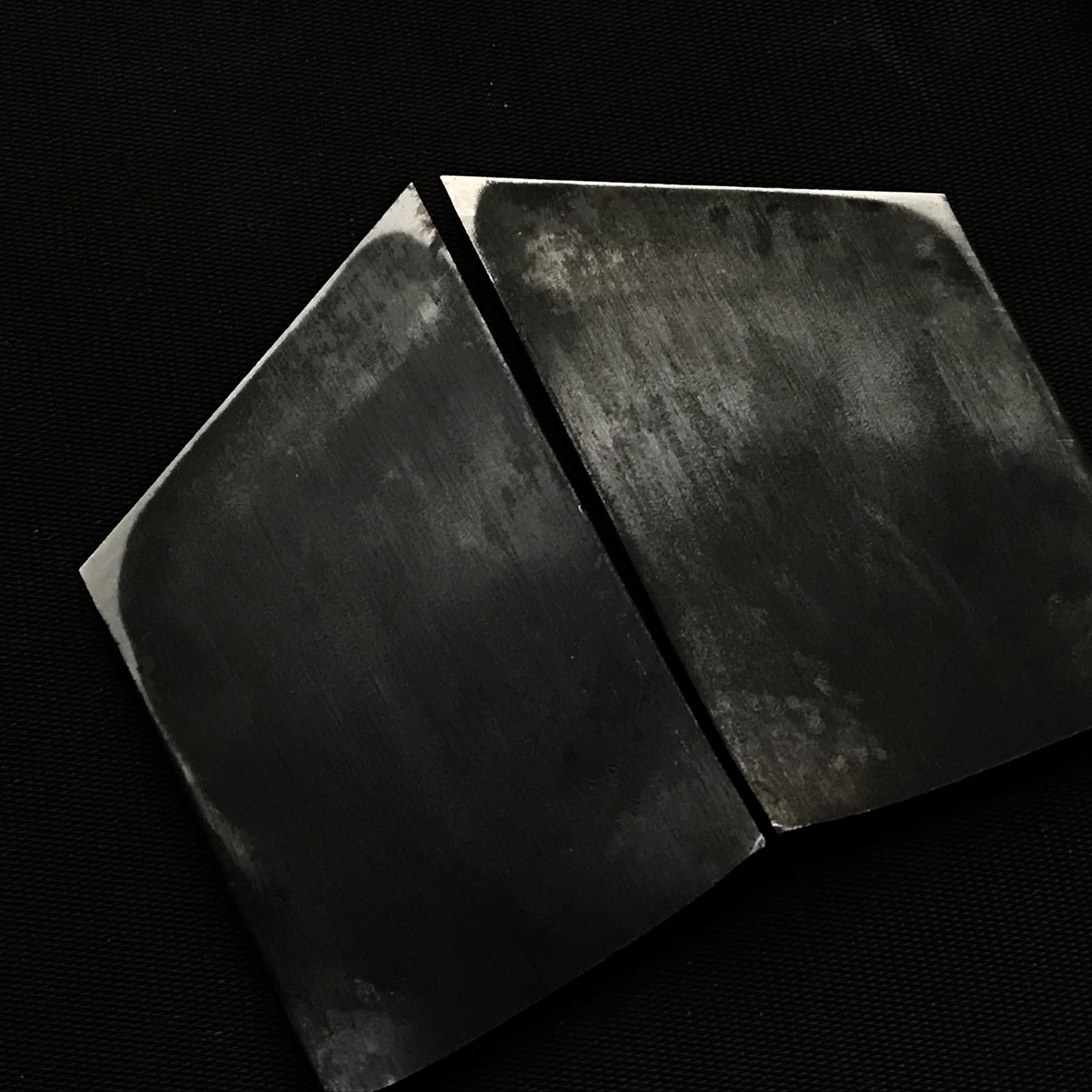 旧蔵 慶三郎 鉋鉋セット(キワカンナ) 青鋼 圭三郎 際鉋 左右セット 54mm