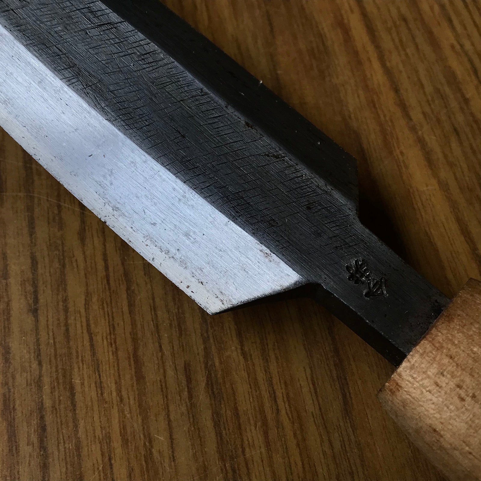 Large Yari Kanna by Imai Shigenobu with Saya 今井重信作 槍鉋 鞘付 145mm