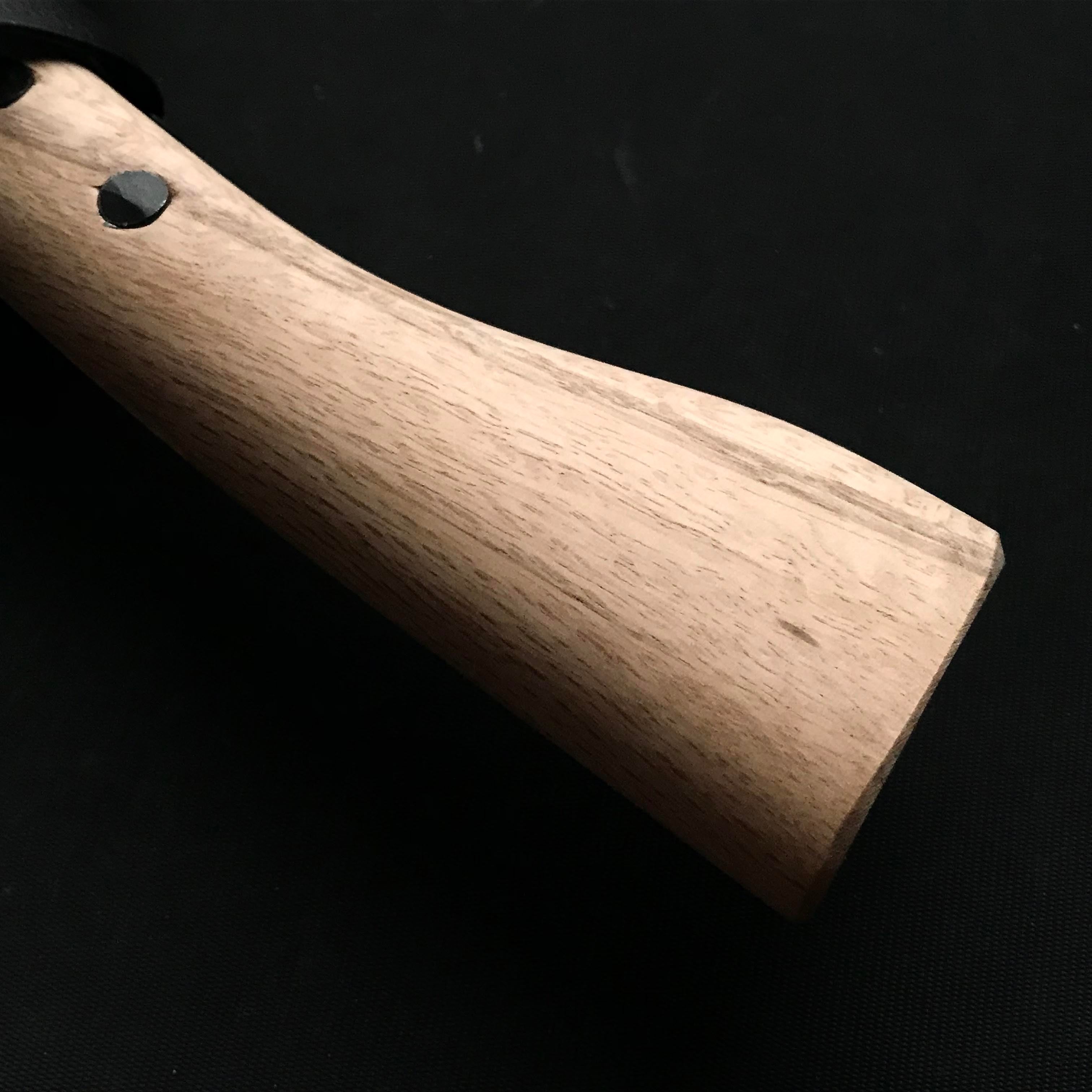 Ajikataya Double edged Nata by HinoUra Tsukasa 味方屋作 剣鉈 両刃 黒打ち 240mm