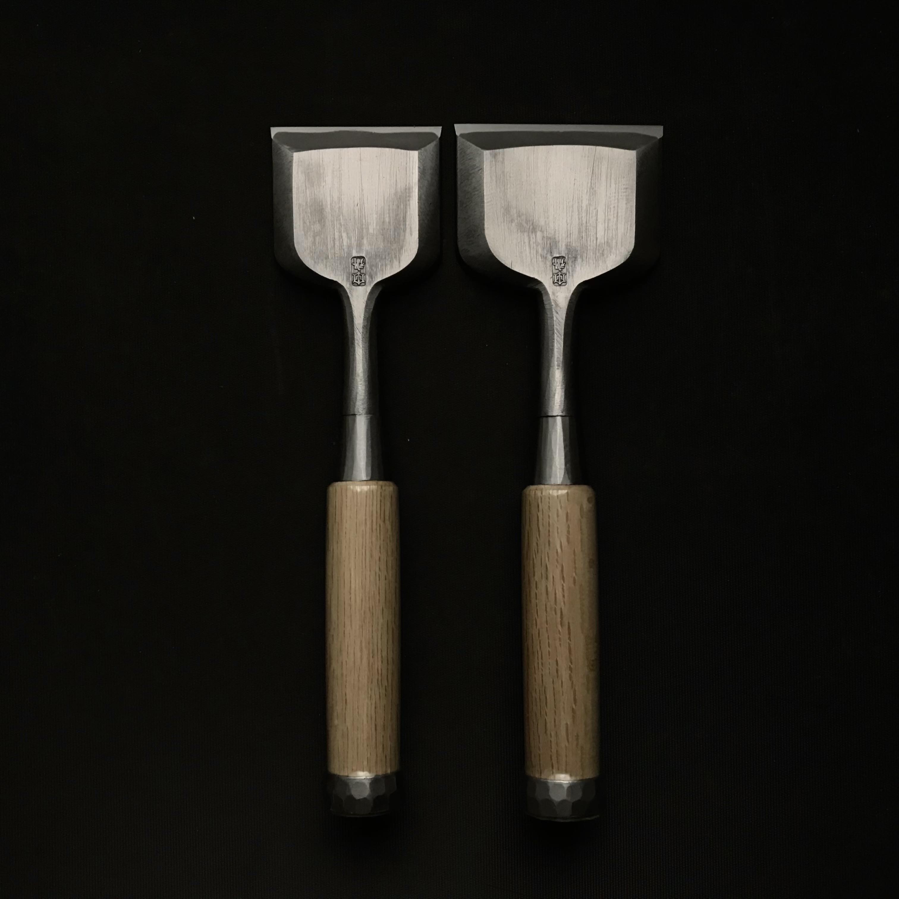 Tasai Extra width Bench chisels (Oirenomi) 田斎作 磨き仕上 幅広追入鑿 60mm 75mm