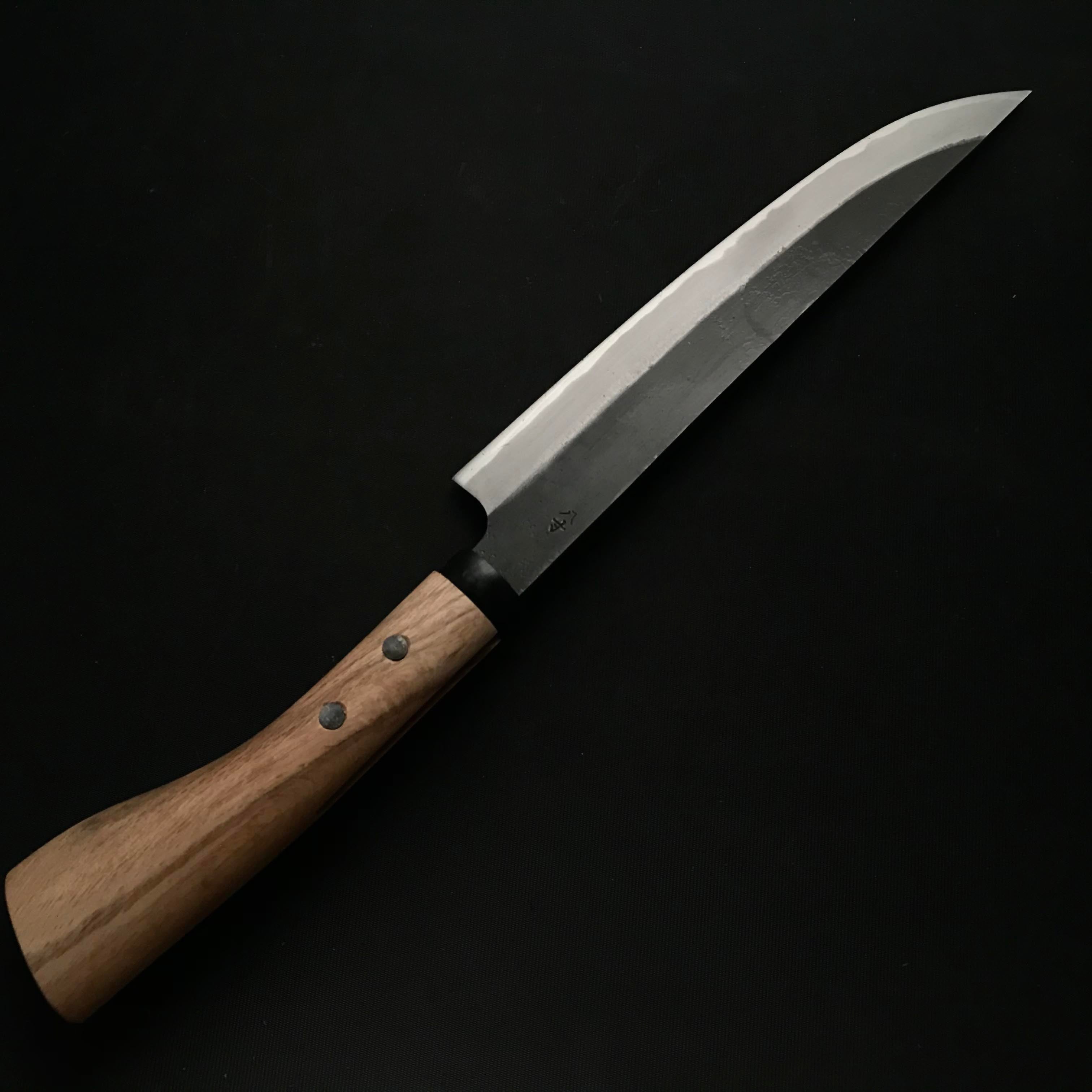 Ajikataya Double edged Nata by HinoUra Tsukasa 味方屋作 剣鉈 両刃 黒打ち 240mm