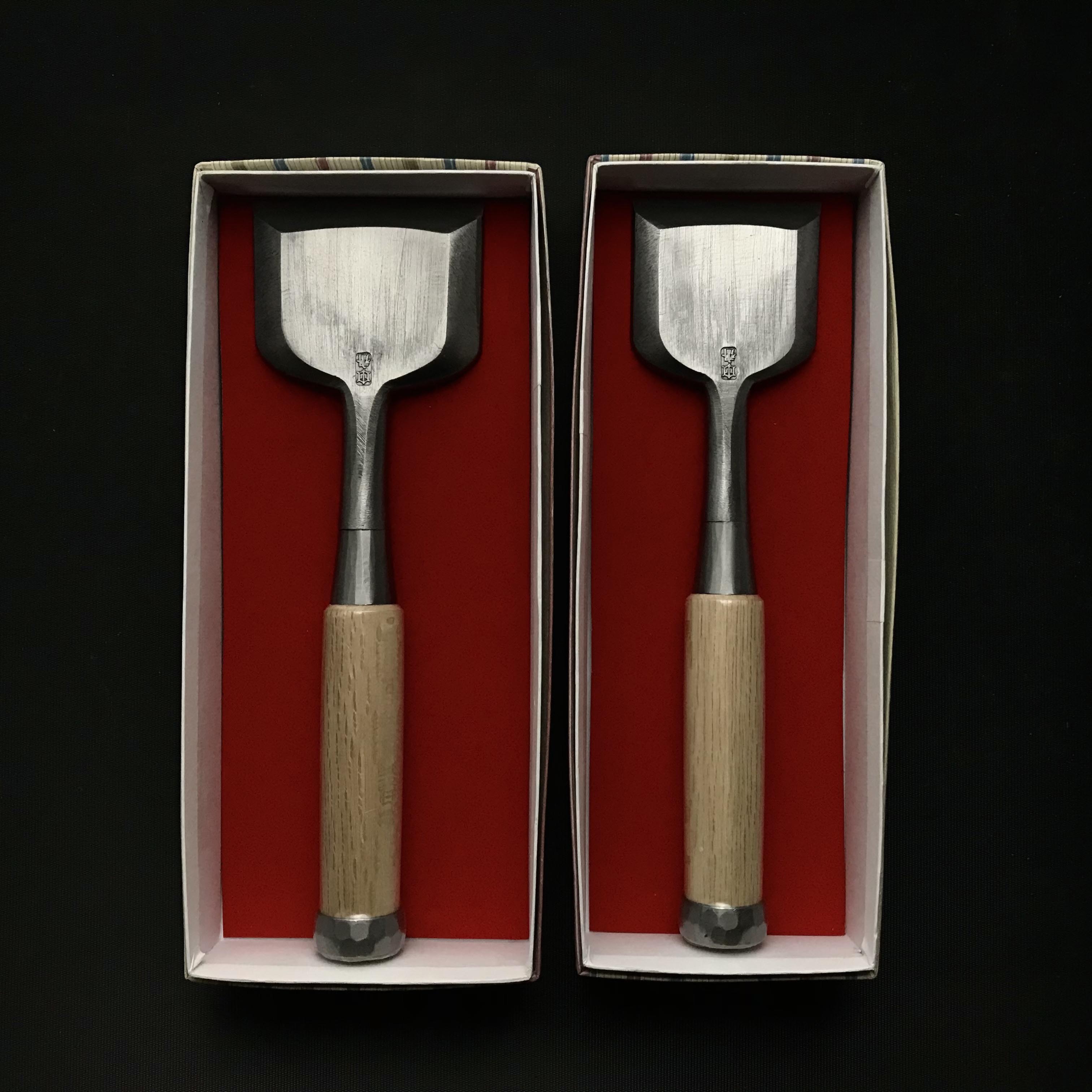 田斎作 磨き仕上 幅広追入鑿 60mm 75mm