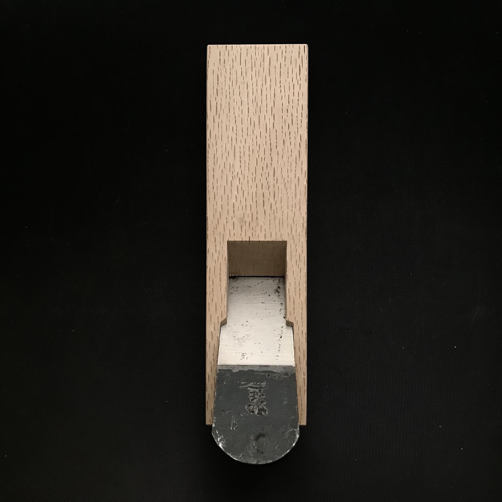 Old stock Sukenobe Small Plane (Kanna) with high angle wood body 掘出し物 助延 小鉋 9.5分勾配 45mm