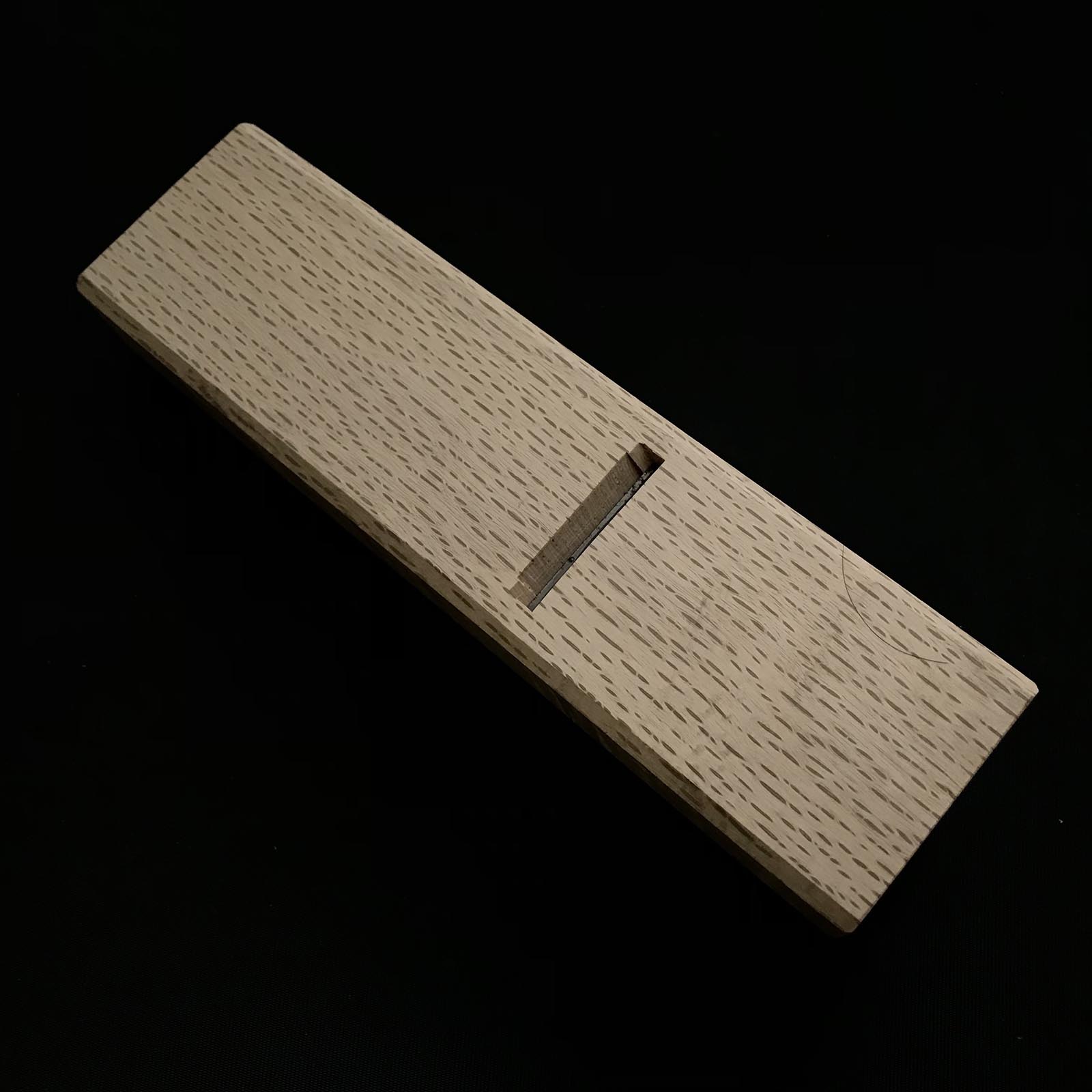 Old stock Sukenobe Small Plane (Kanna) with high angle wood body 掘出し物 助延 小鉋 9.5分勾配 45mm