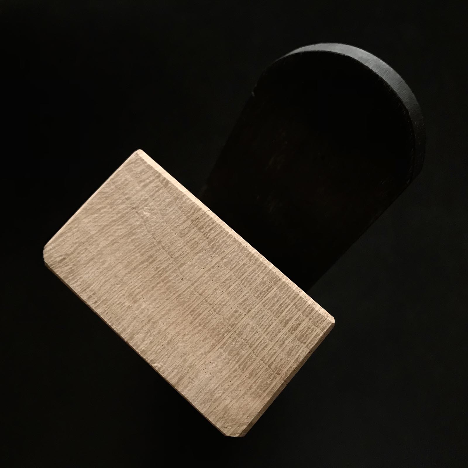 Old stock Sukenobe Small Plane (Kanna) with high angle wood body 掘出し物 助延 小鉋 9.5分勾配 45mm