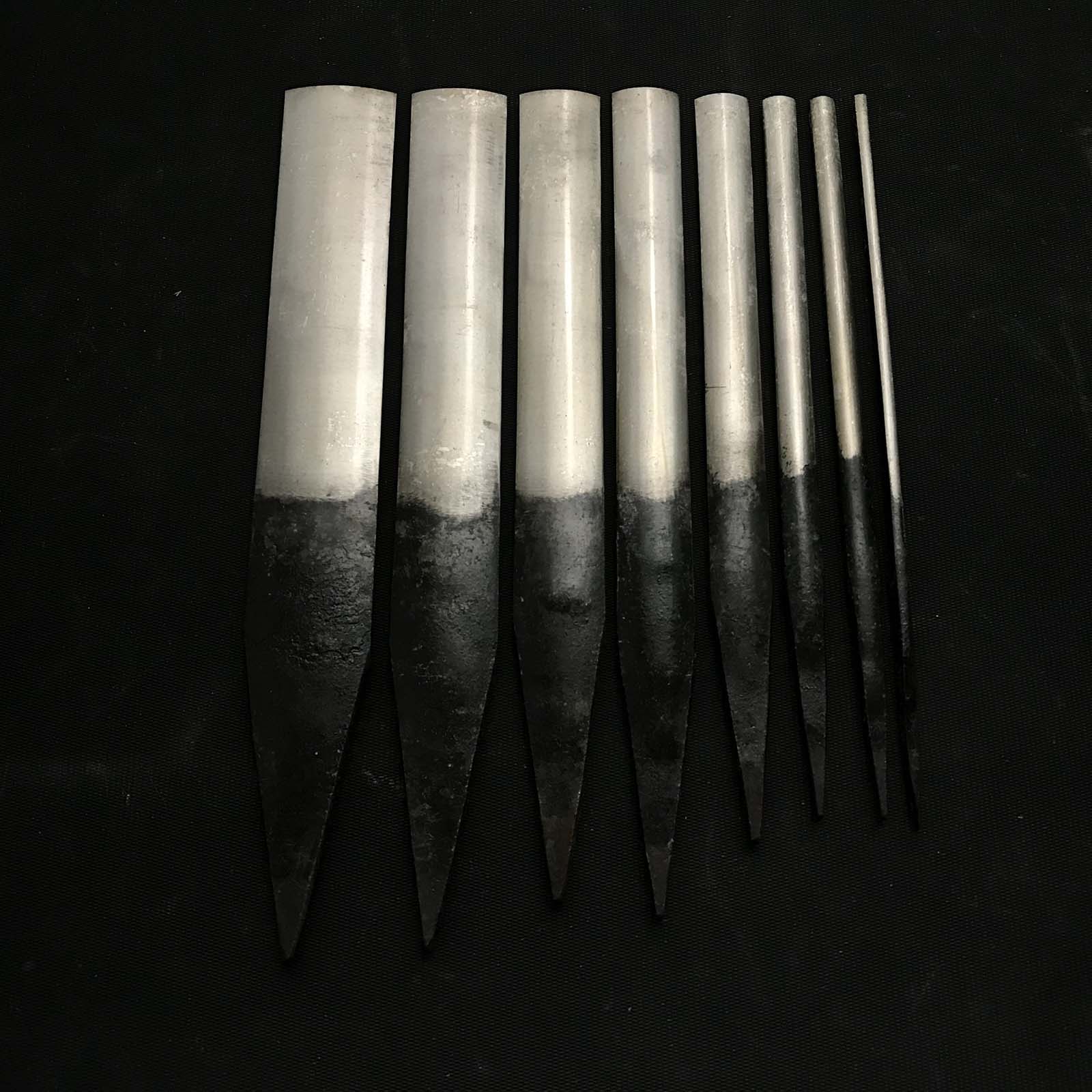 えつえ 外丸彫刻刀 鑿 青鋼 悦英 外丸彫刻刀 青紙鋼