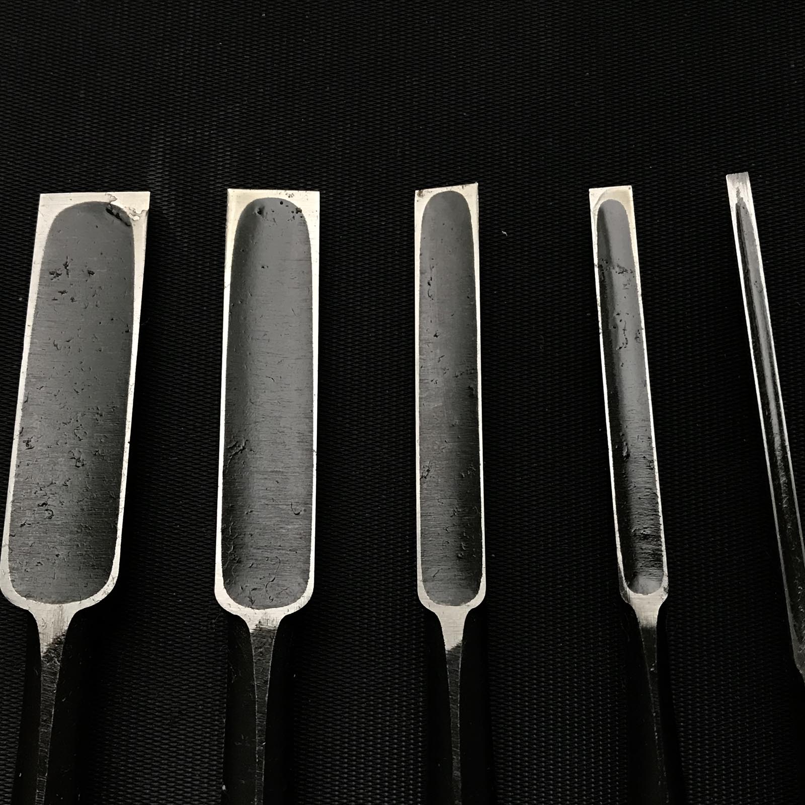 左市弘角打ち 卓上鑿セット 左市弘 角打追入組鑿 未使用