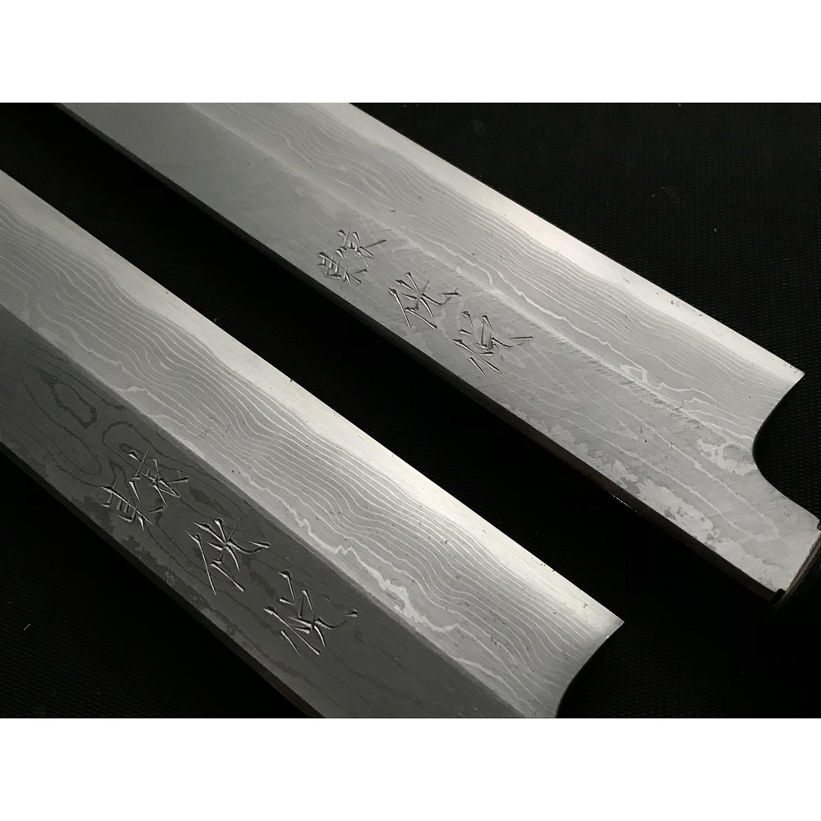 Kouetsu Damascus Finish Yanagiba Bocho with Blue steel 侊悦 青紙鋼 墨流し 柳刃包丁 240mm 270mm