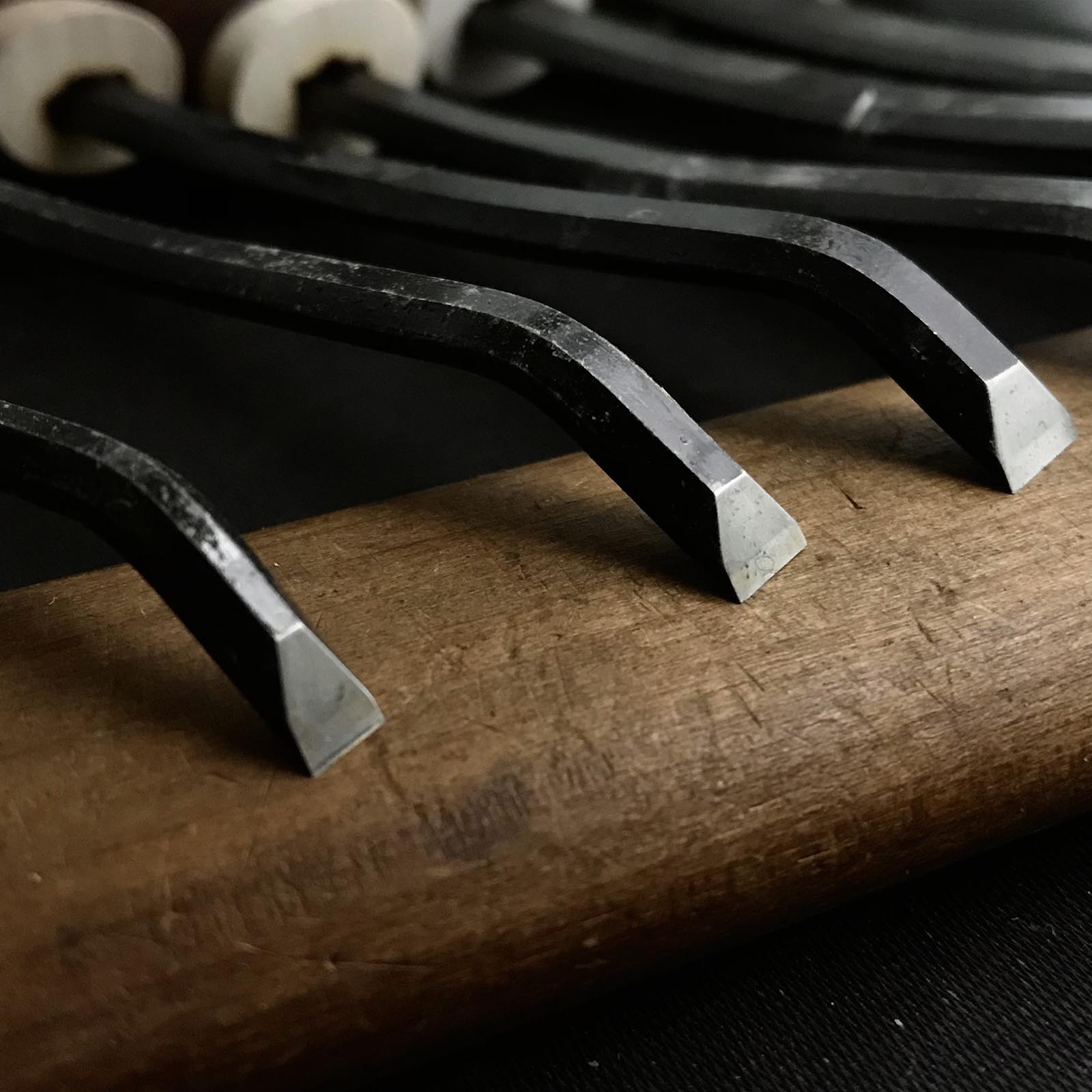 掘出し物 悦英 曲平刀 青紙鋼 Old stock Etsue Spoon (flat blade) Carving chisels with Blue steel