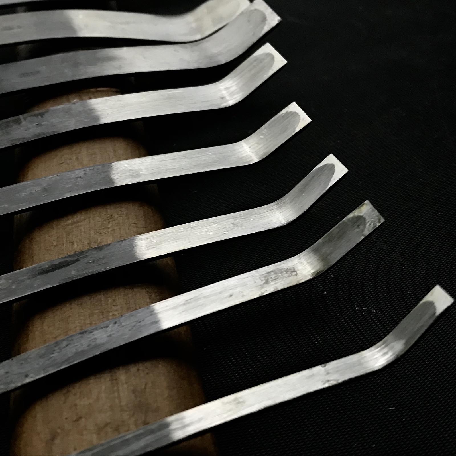 掘出し物 悦英 曲平刀 青紙鋼 Old stock Etsue Spoon (flat blade) Carving chisels with Blue steel