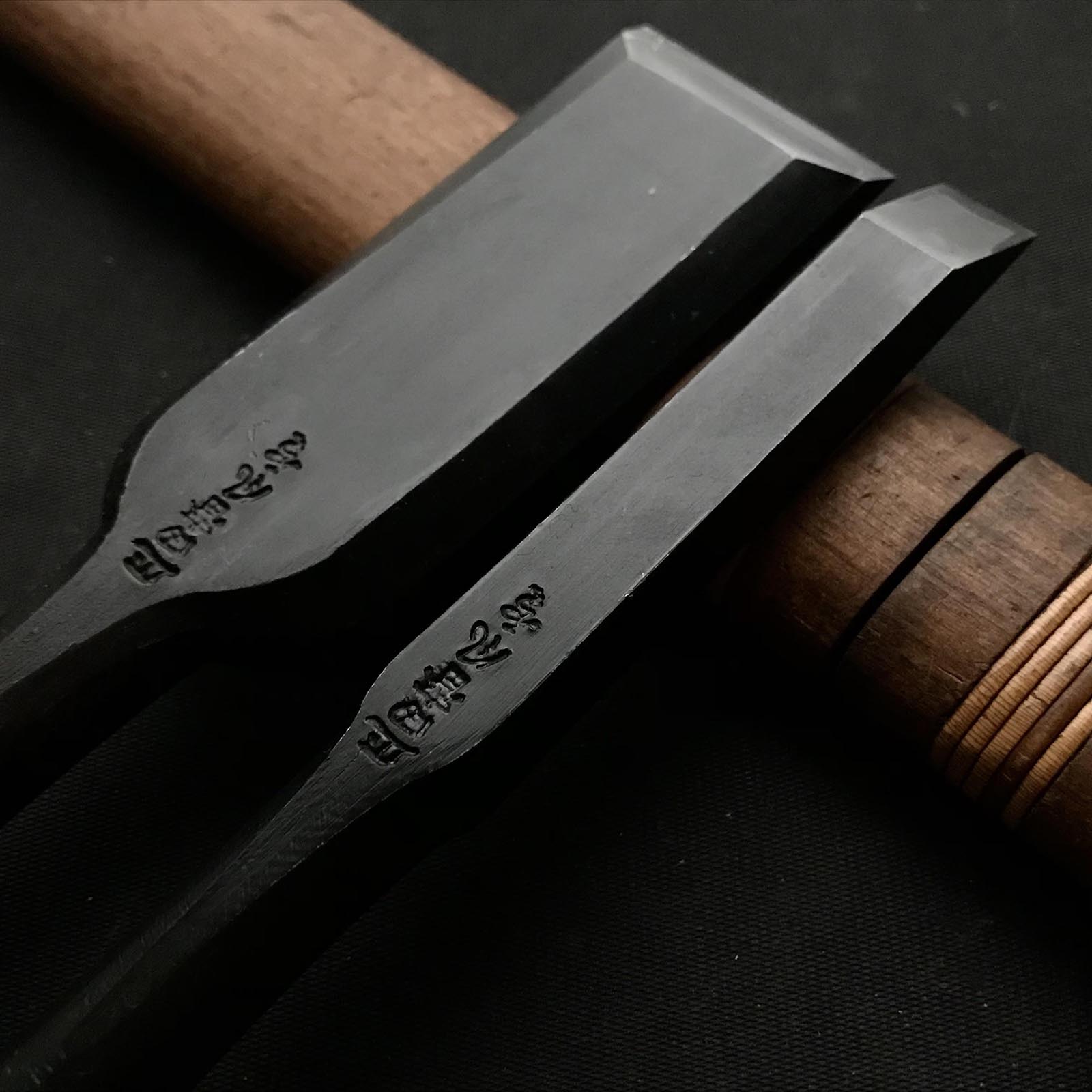 田斎木工鑿(タタキノミ) 青鋼付 田斎作 叩鑿 18,30,36,42,48mm