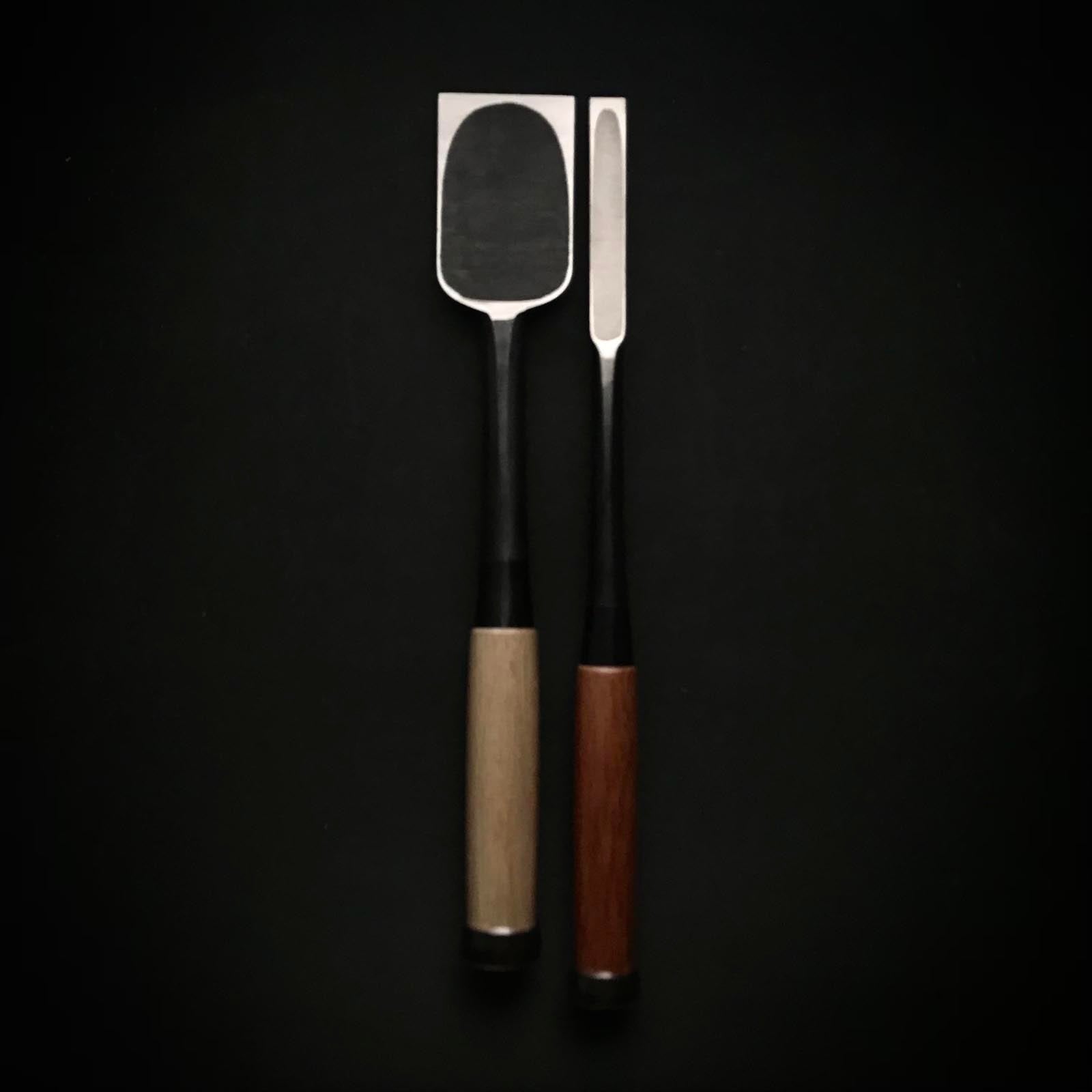 田斎木工鑿(タタキノミ) 青鋼付 田斎作 叩鑿 18,30,36,42,48mm