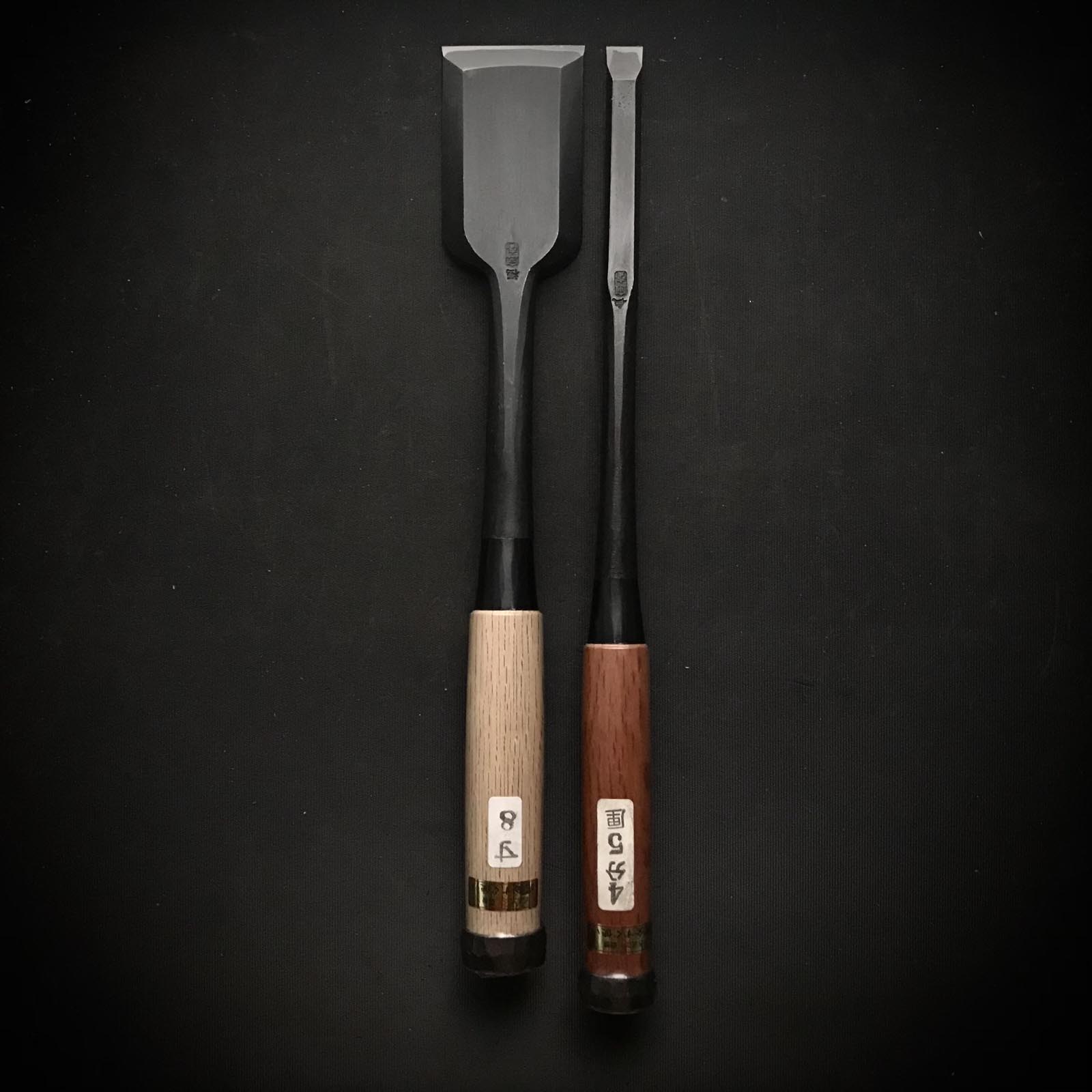 田斎木工鑿(タタキノミ) 青鋼付 田斎作 叩鑿 18,30,36,42,48mm