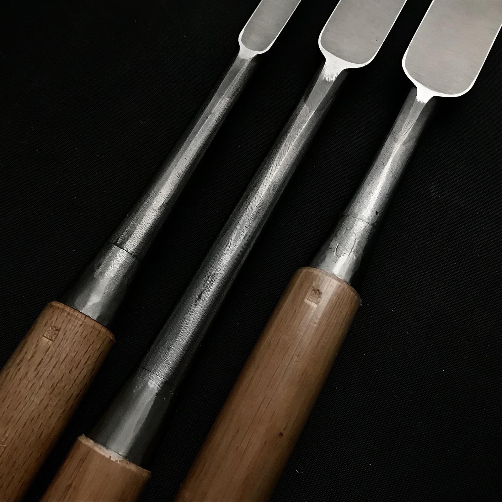 田斎木工鑿(タタキノミ) 青鋼付 田斎作 叩鑿 18,30,36,42,48mm