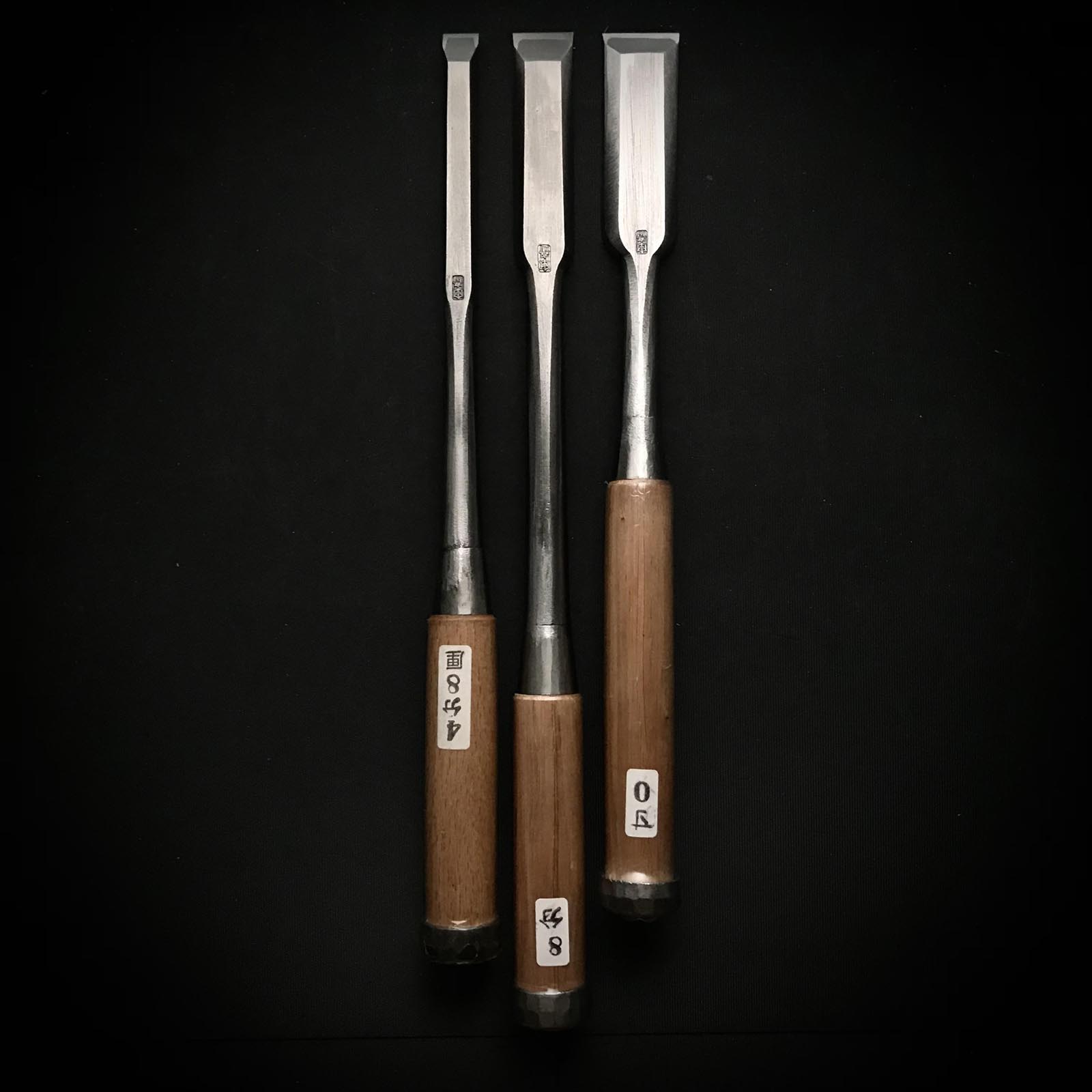 田斎木工鑿(タタキノミ) 青鋼付 田斎作 叩鑿 18,30,36,42,48mm